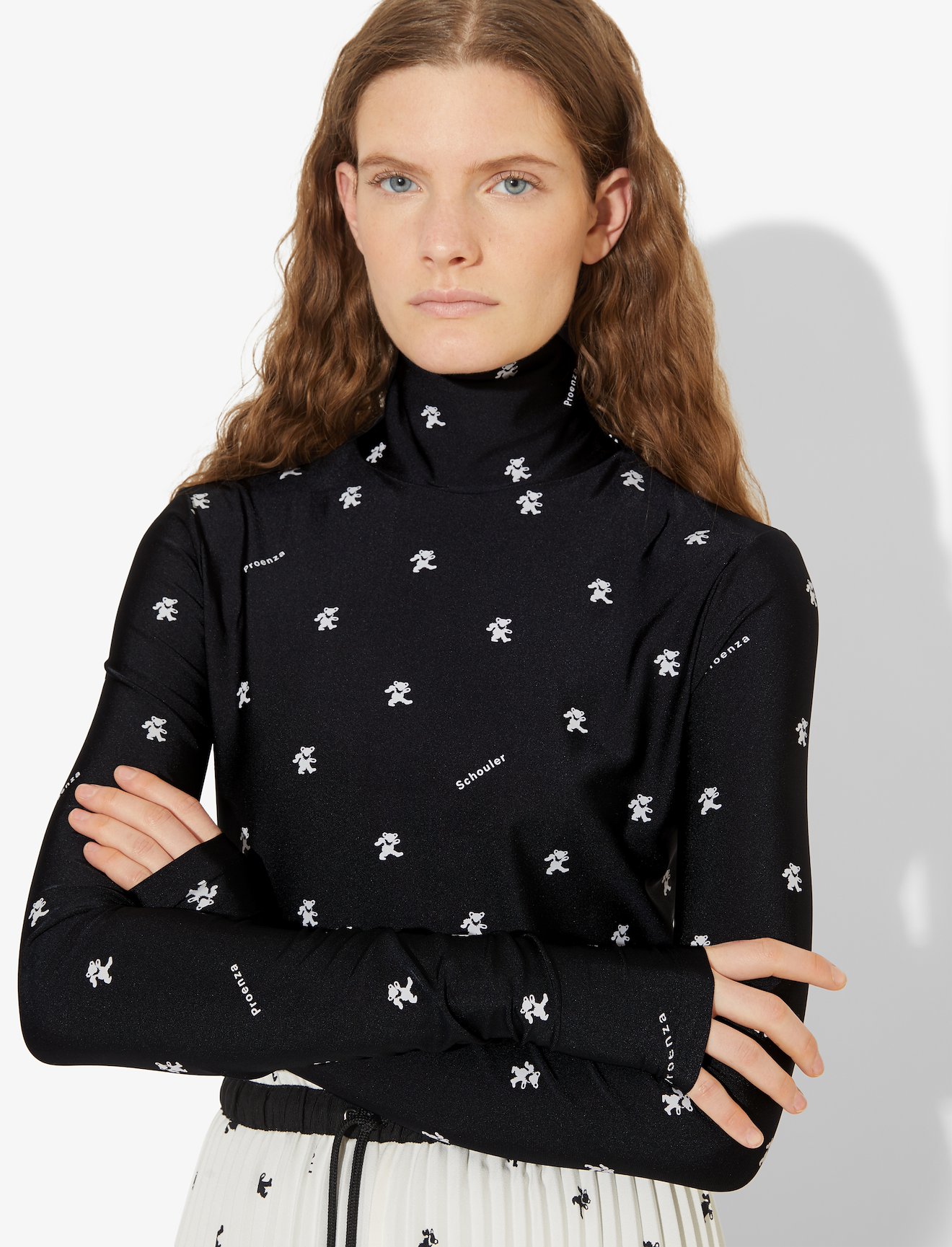 Grateful Dead Long Sleeve Fitted Turtleneck Top #3