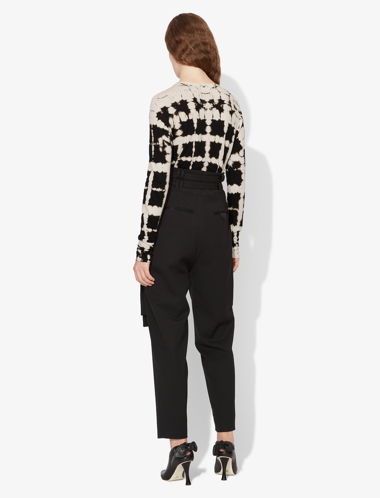 Grid Tie Dye Long Sleeve T-Shirt #2