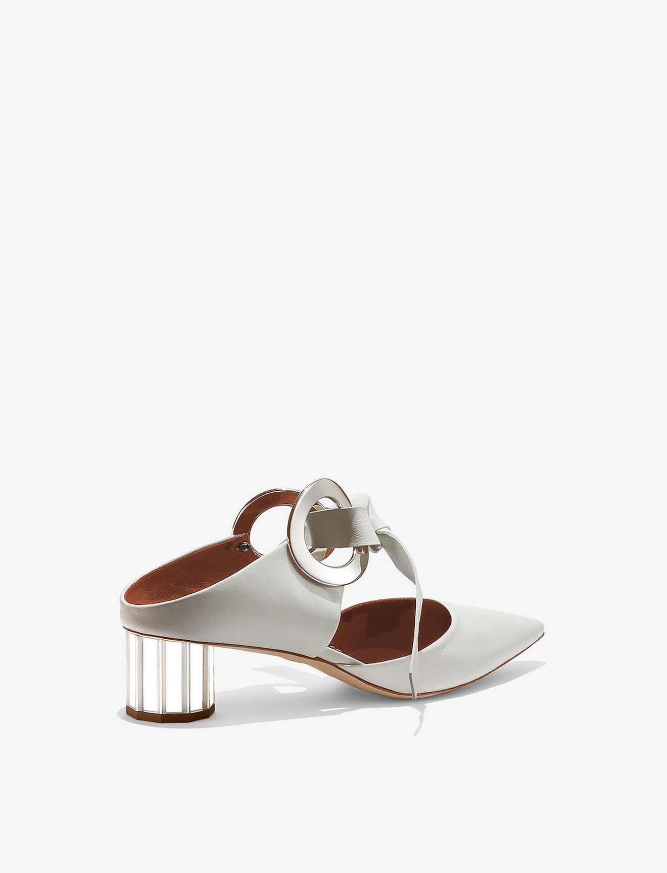Grommet Block Heel Mules #2