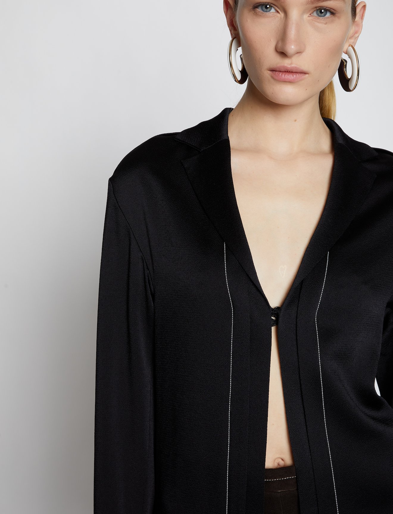 Hammered Satin Shirt #3