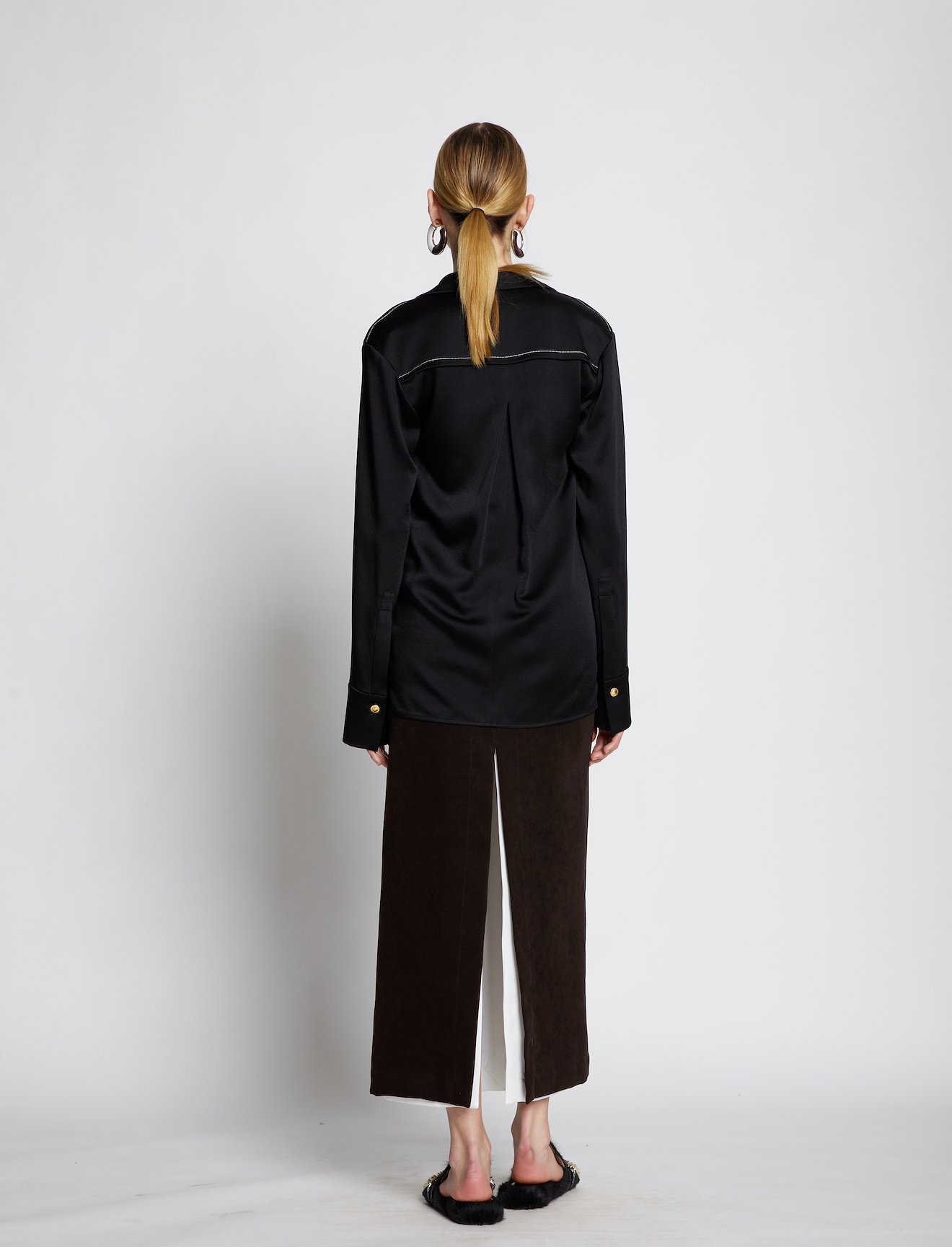 Hammered Satin Shirt #2