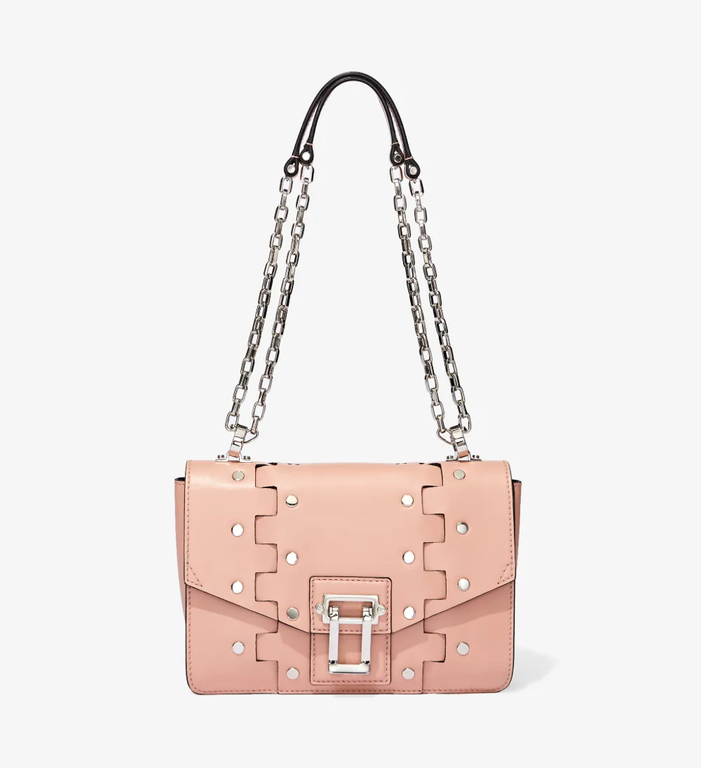 Hava Chain Studded Shoulder Bag