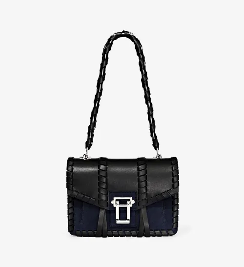 Hava Whipstitch Chain Shoulder Bag