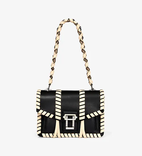 Hava Whipstitch Chain Shoulder Bag