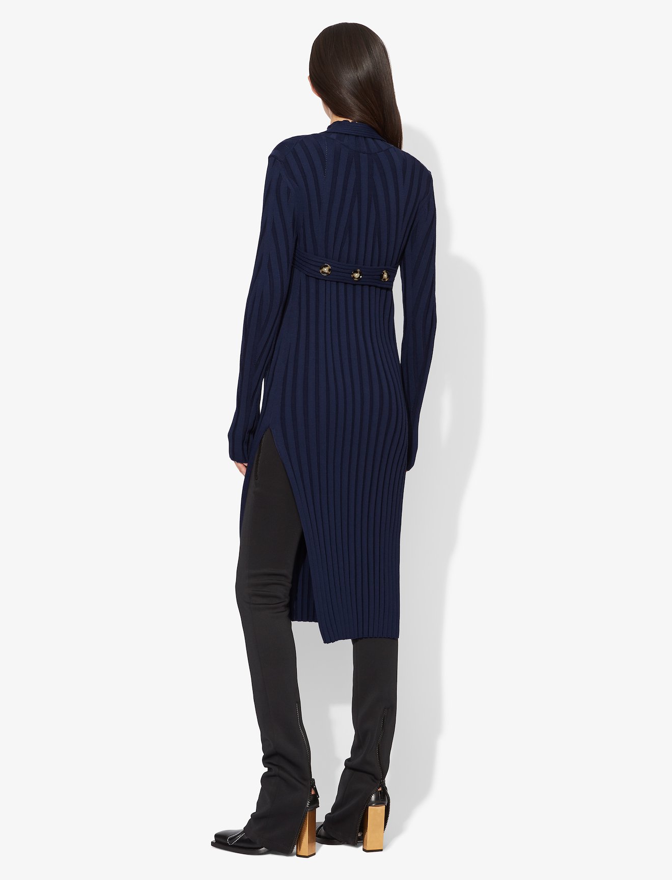 Heavy Rib Long Sleeve Mid Dress #2
