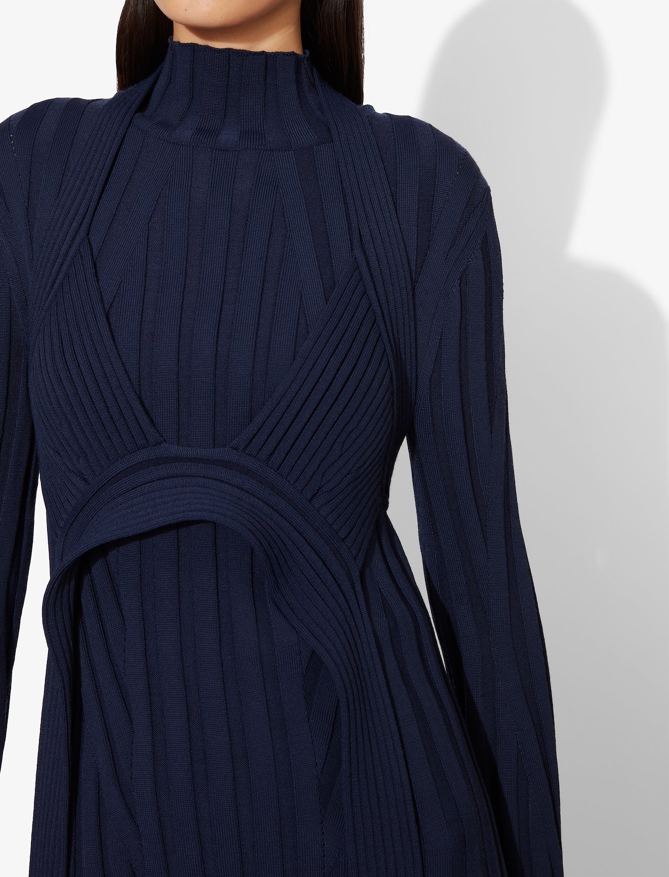 Heavy Rib Long Sleeve Mid Dress #3