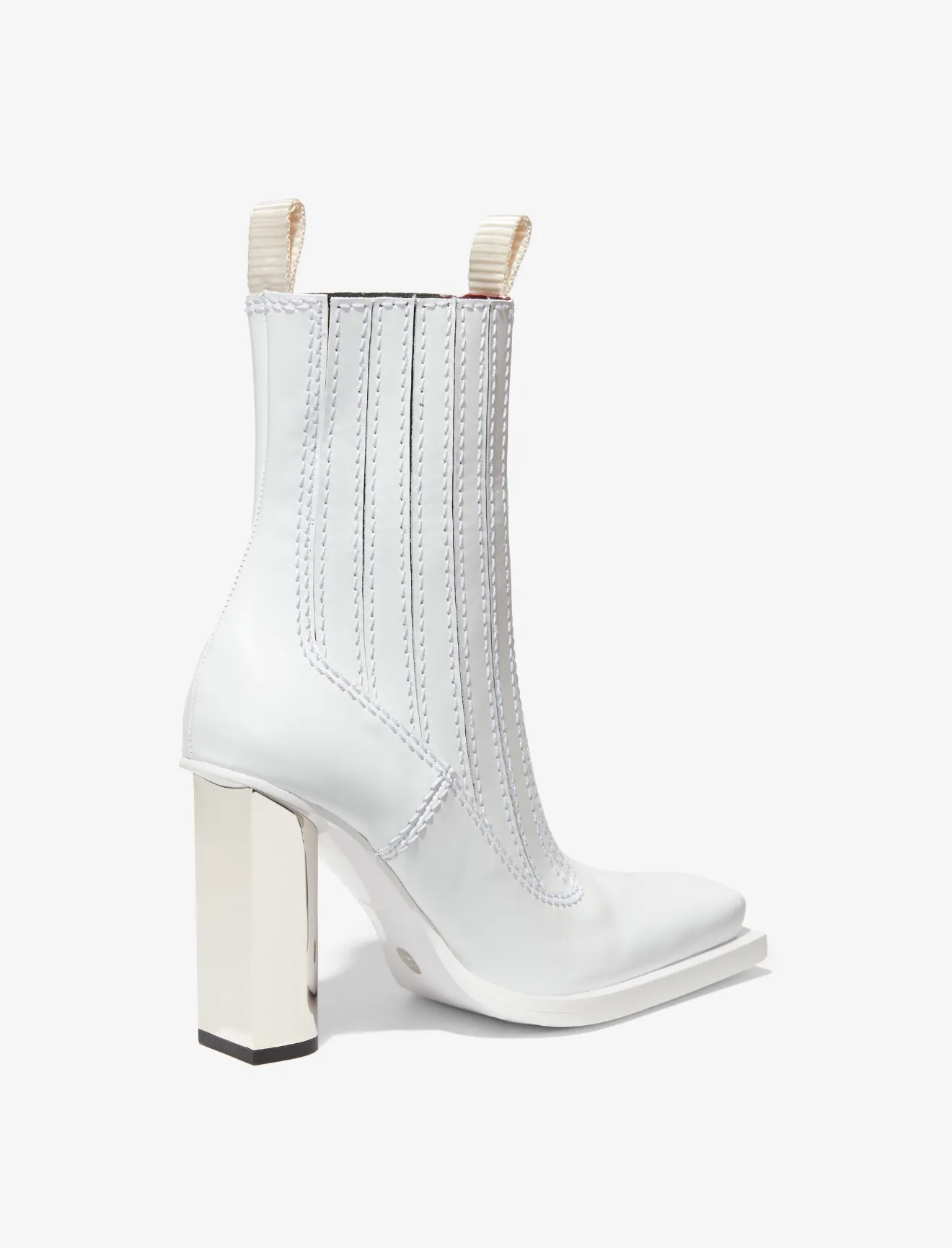 all white chelsea boots