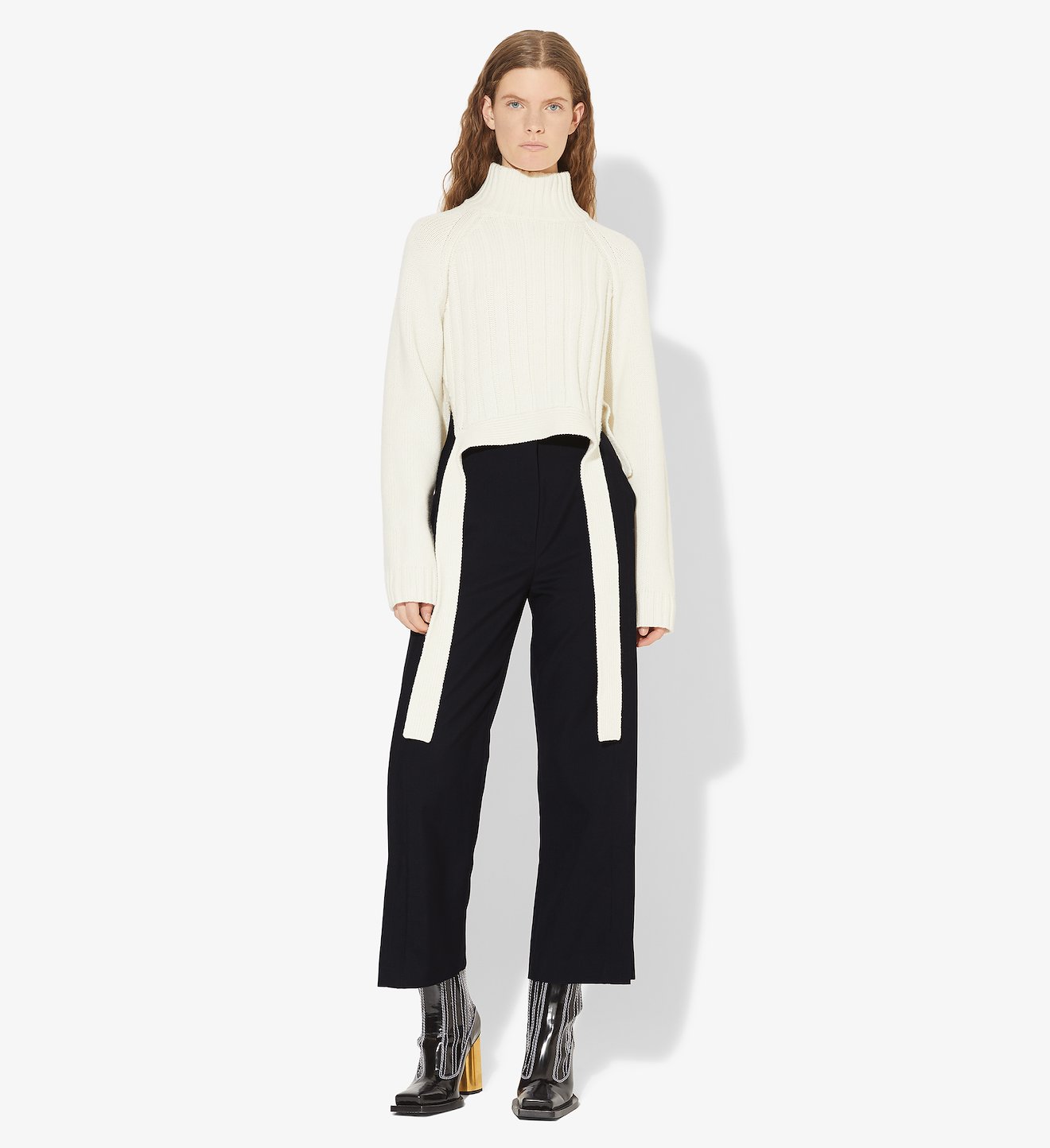 High Waist Cropped Pants