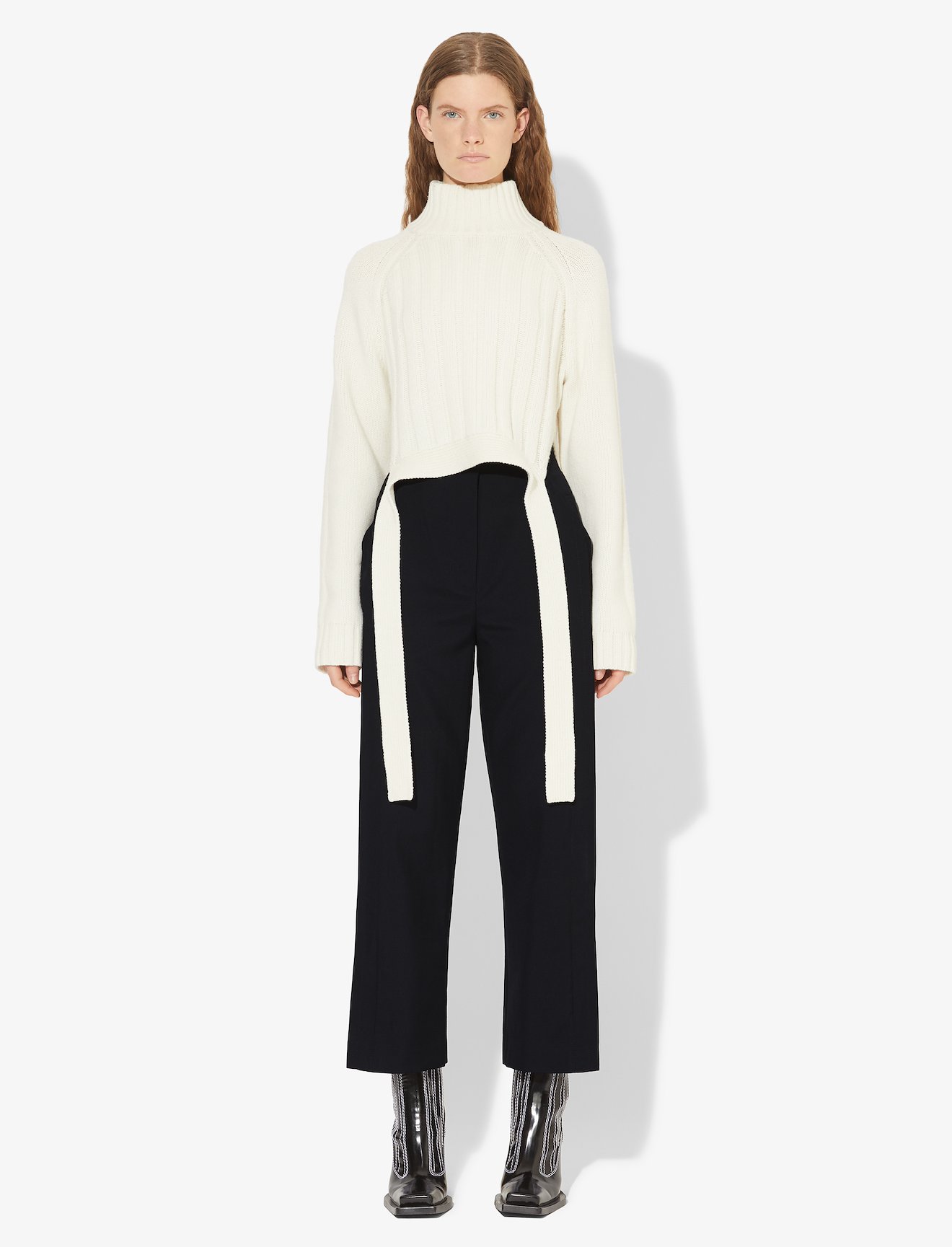 High Waist Cropped Pants #1