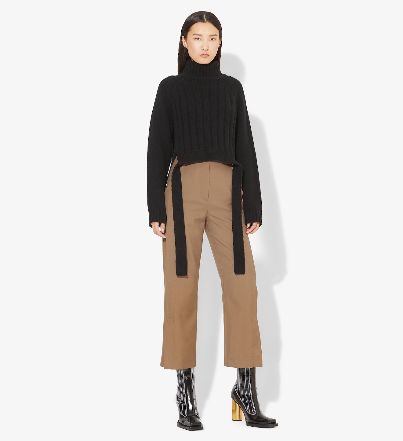 High Waist Cropped Pants