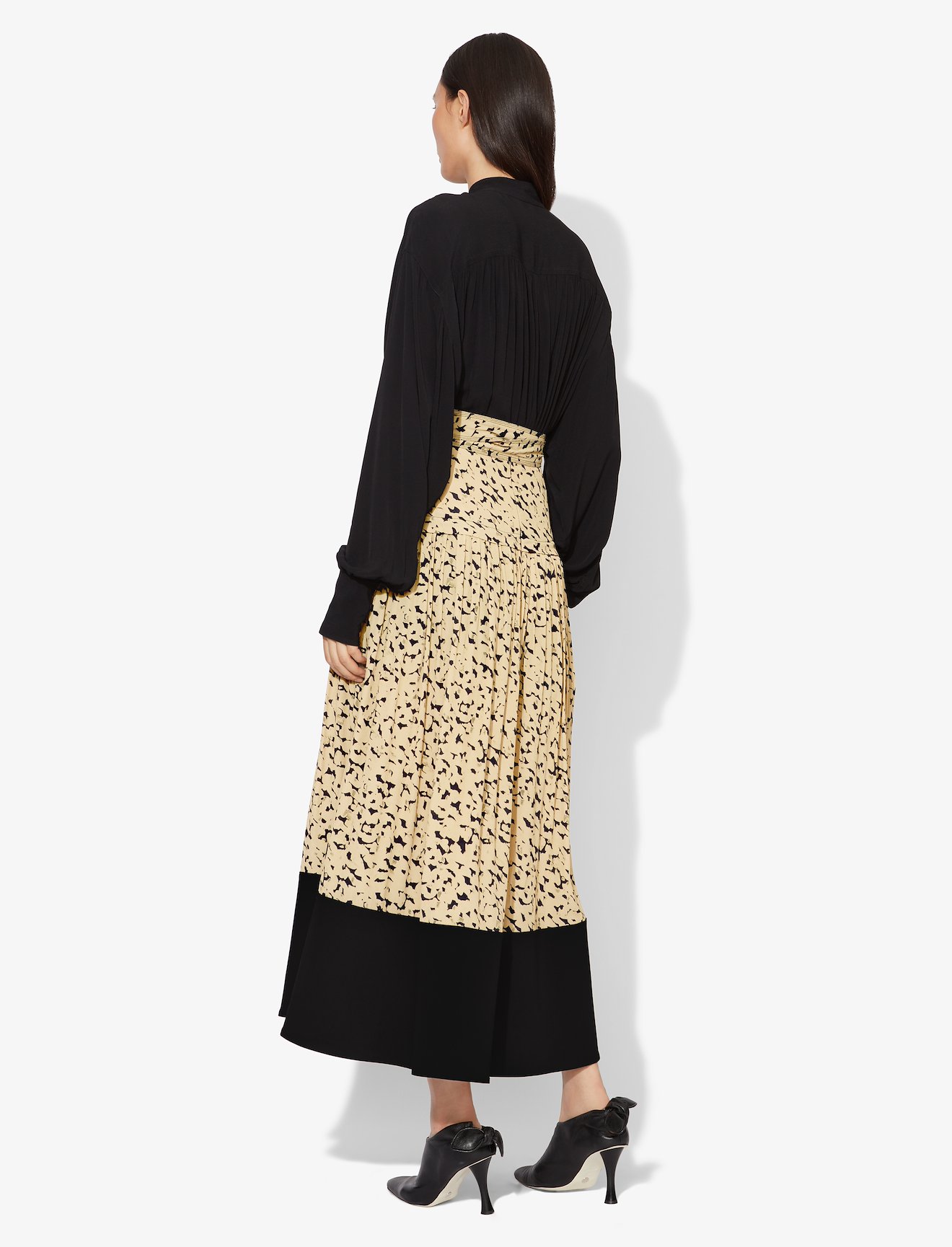 Inky Leopard Midi Skirt #2