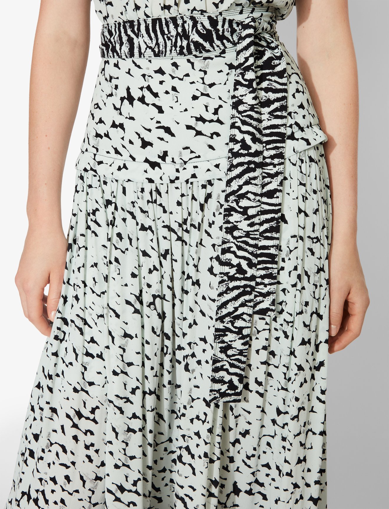 Inky Leopard Midi Skirt #3