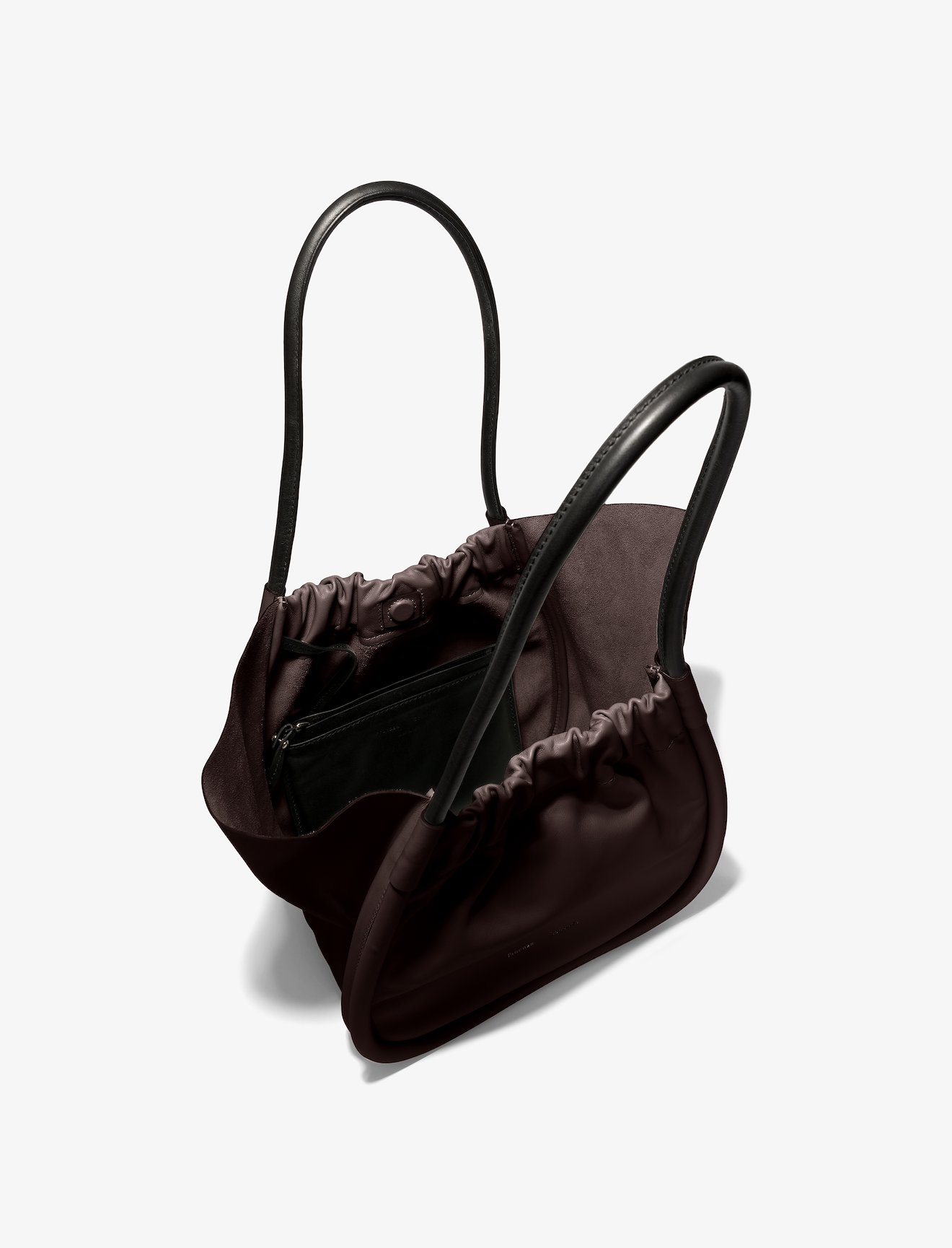 L ruched tote bag #4