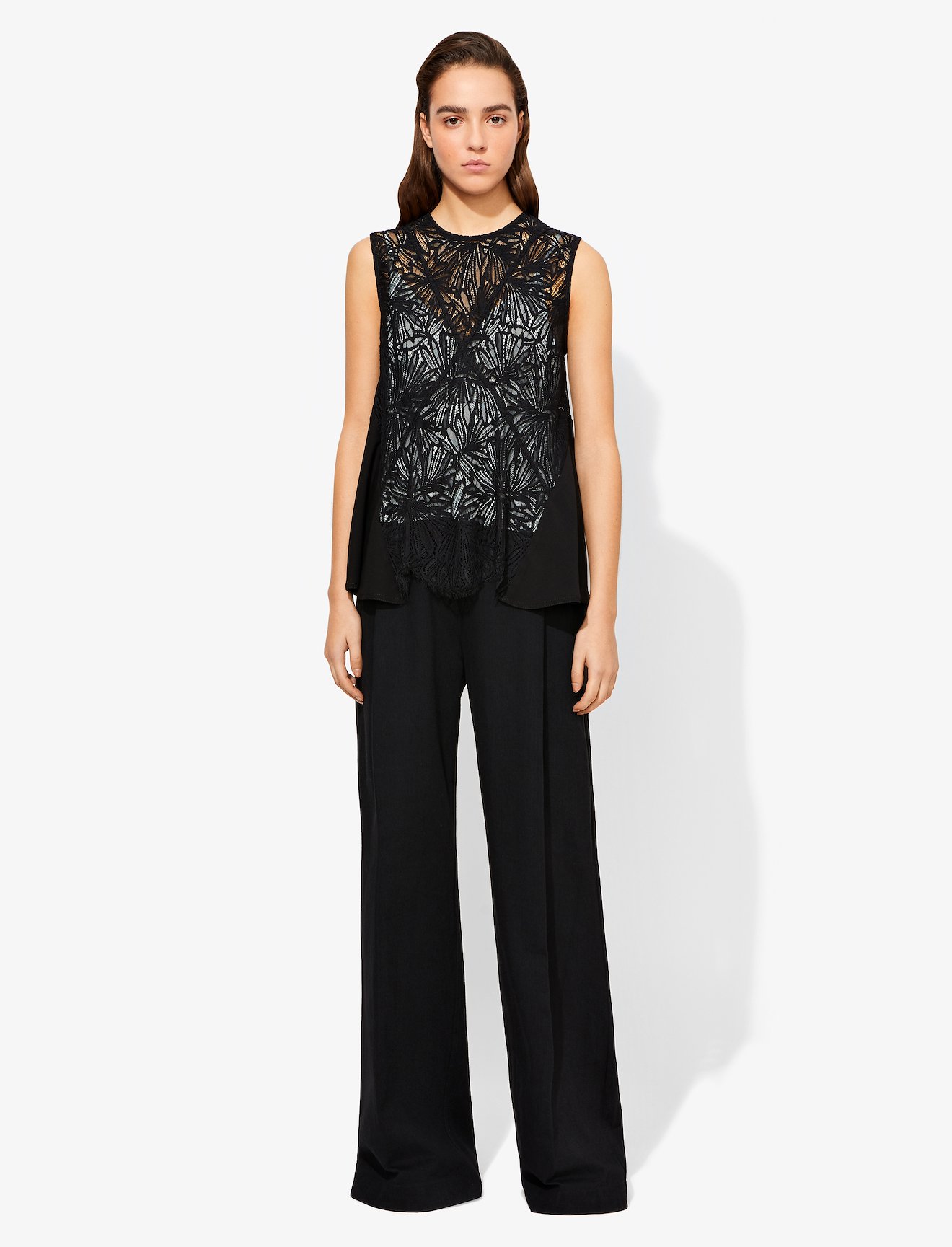 Lace Sleeveless Top #1
