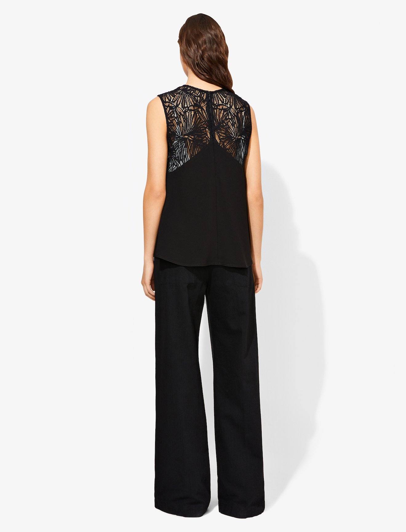 Lace Sleeveless Top #3