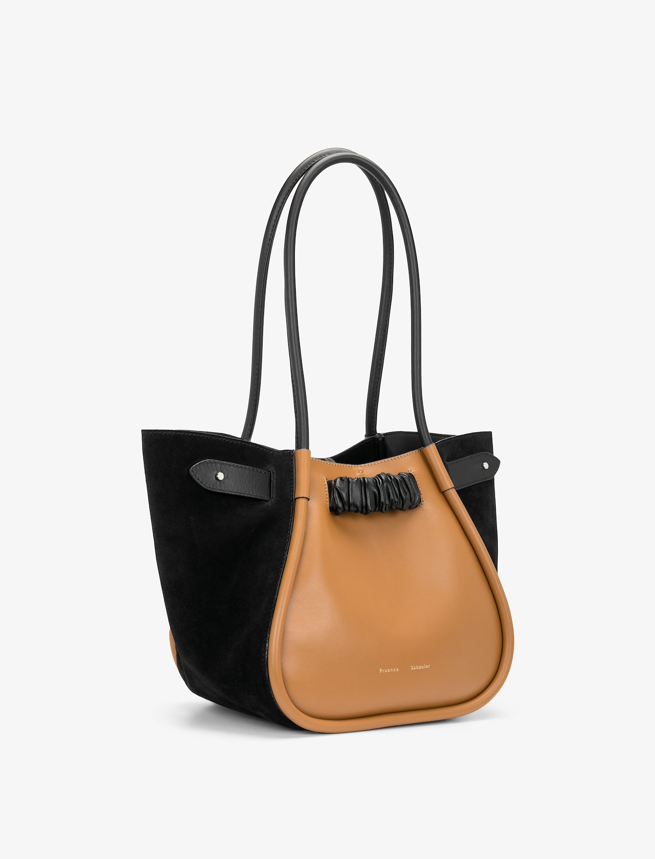 Large Felted Ruched Tote #1