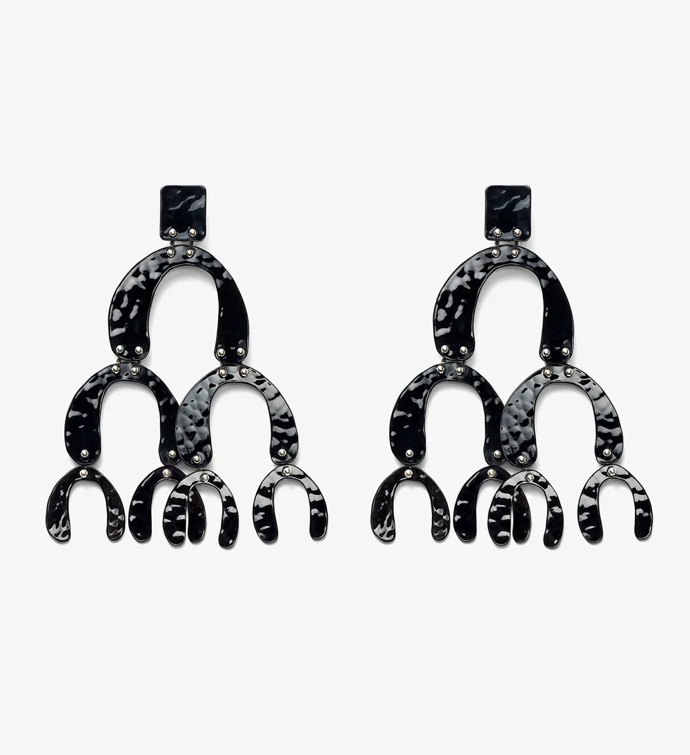 Large Hammered Earrings