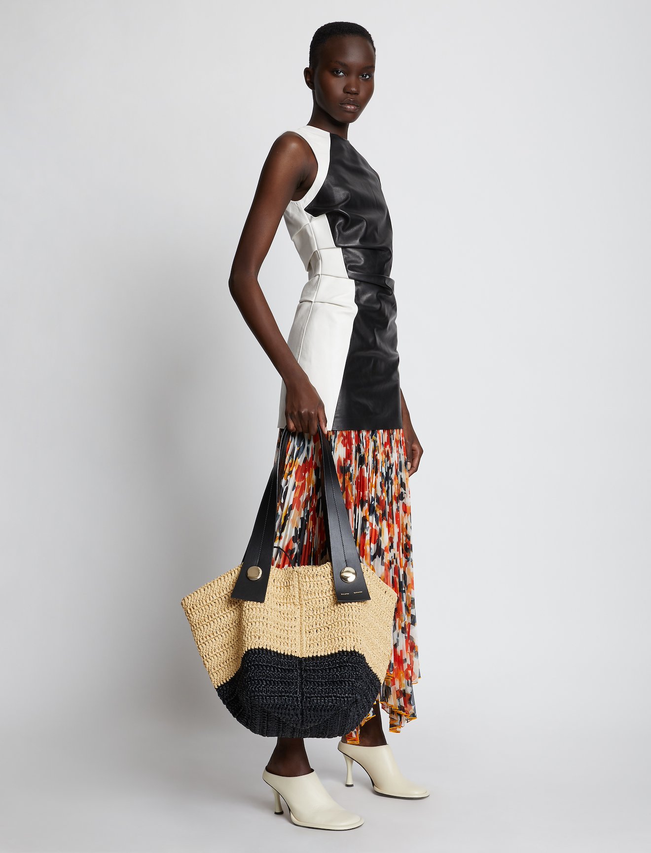 Large Raffia Tobo Tote #1