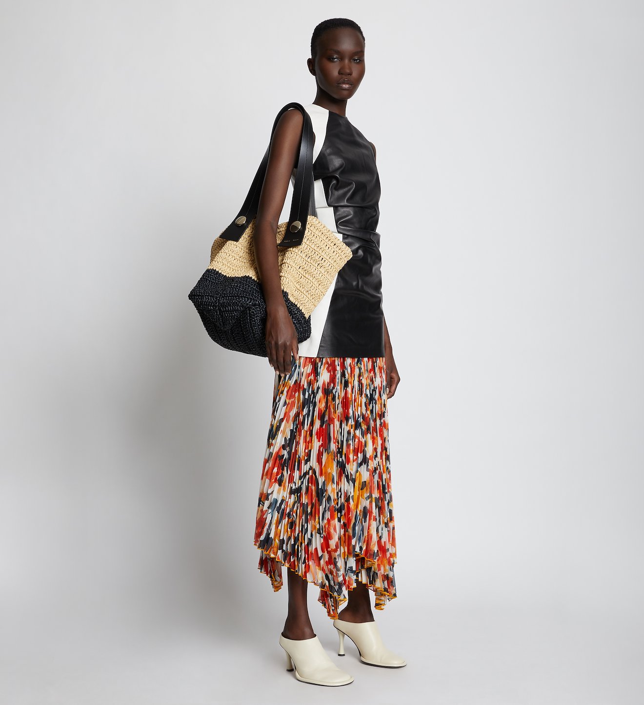 Large Raffia Tobo Tote