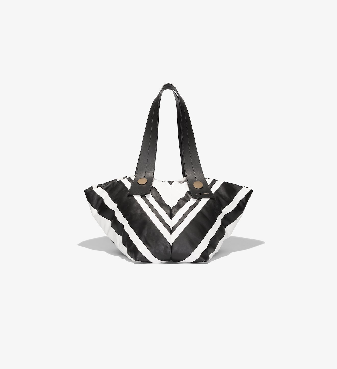 Large Stripe Puffy Tobo Tote
