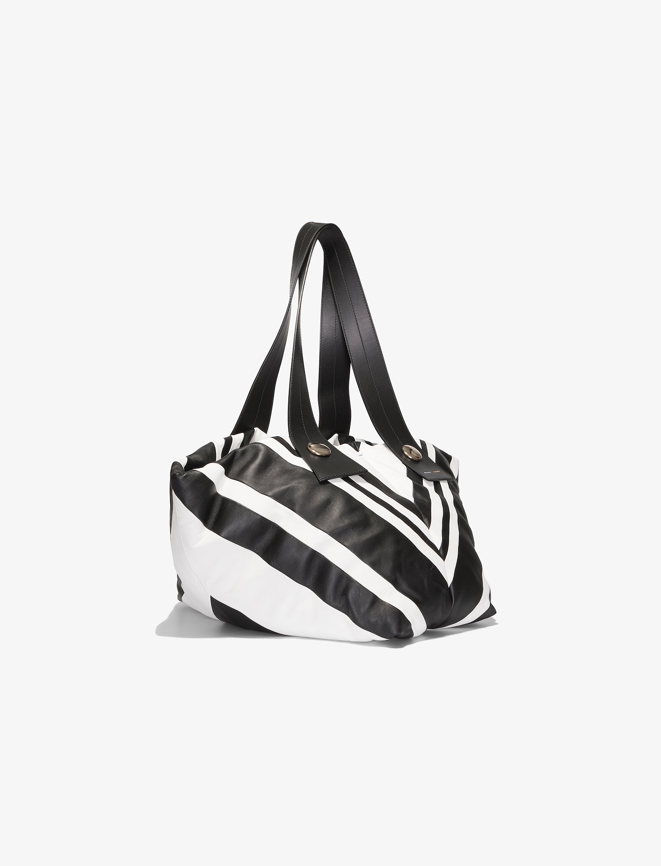 Large Stripe Puffy Tobo Tote #1