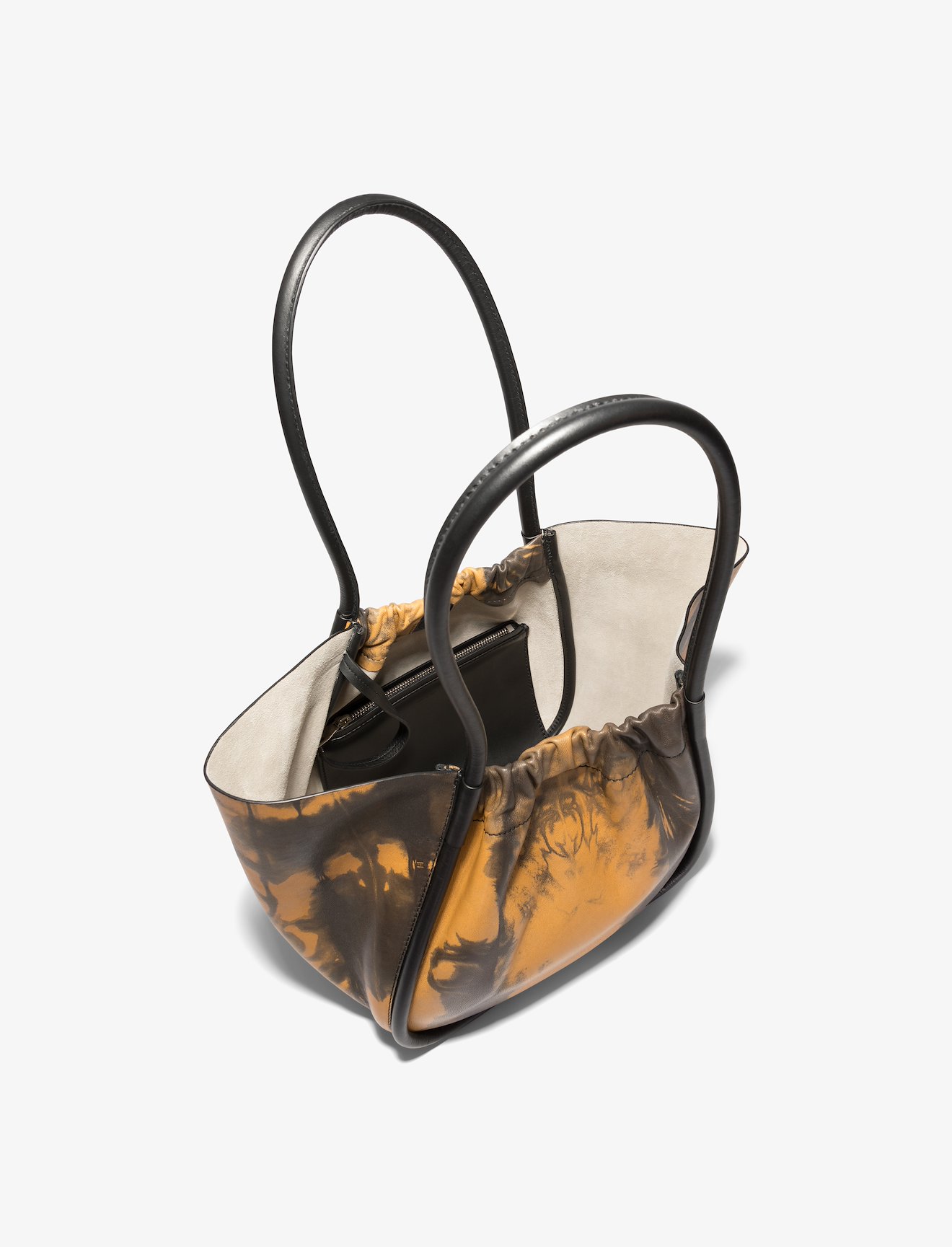 Large Tie Dye Ruched Tote #4