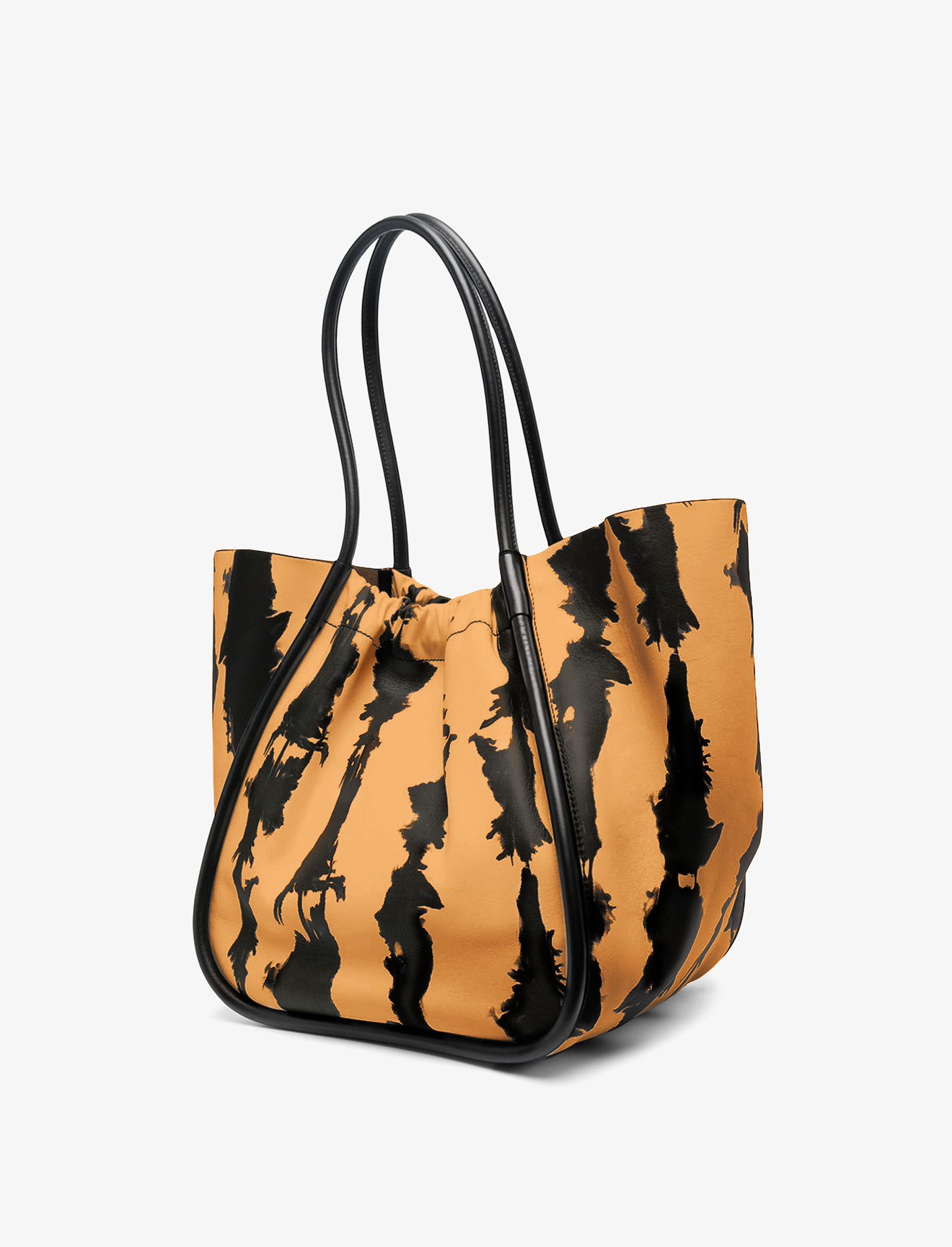 Large Tie Dye Ruched Tote #1