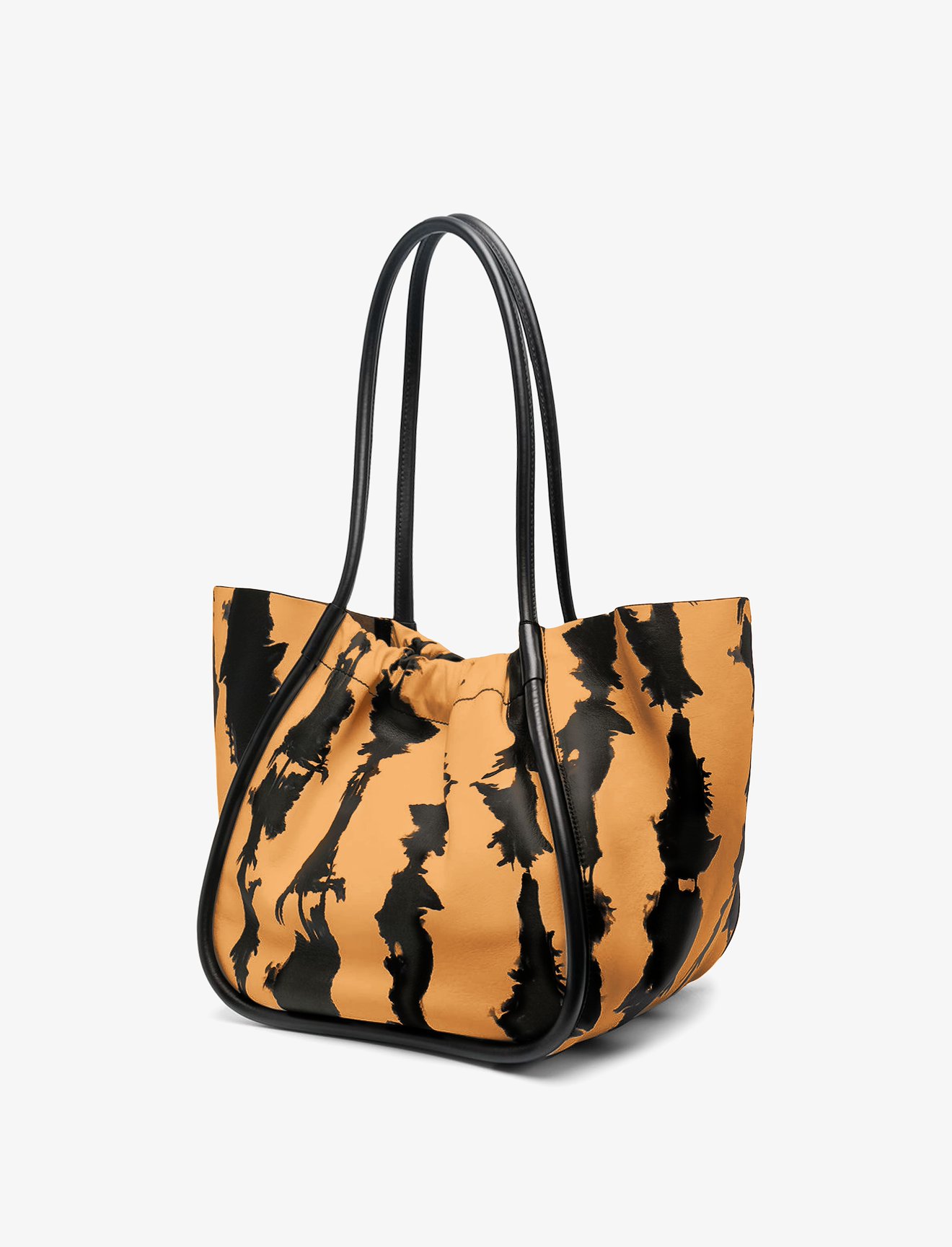 Large Tie Dye Ruched Tote #1