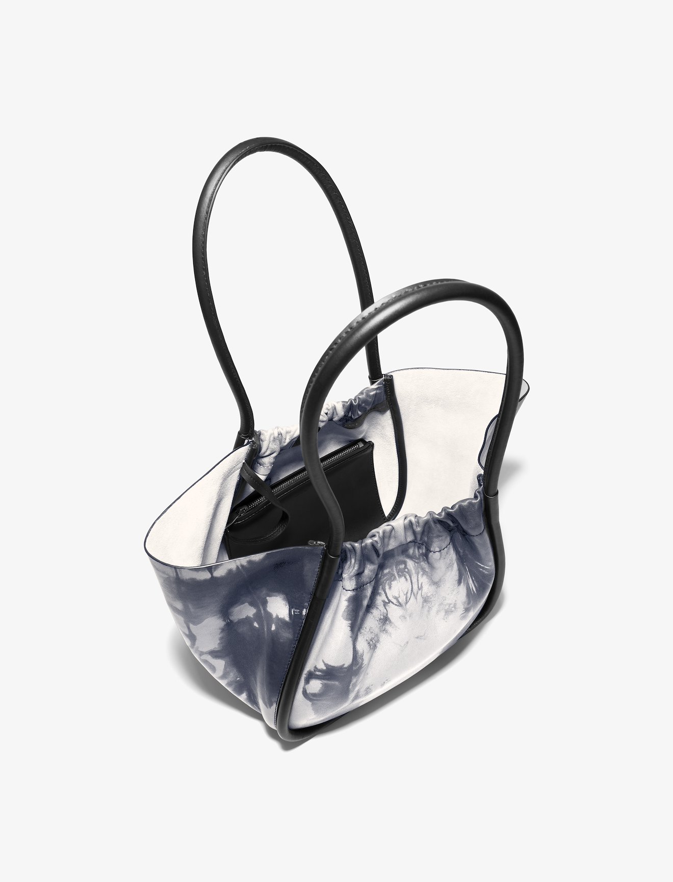 Large Tie Dye Ruched Tote #4