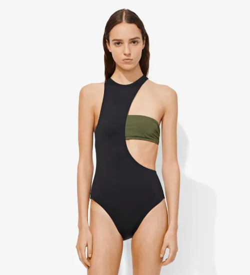 Layered High Neck Suit
