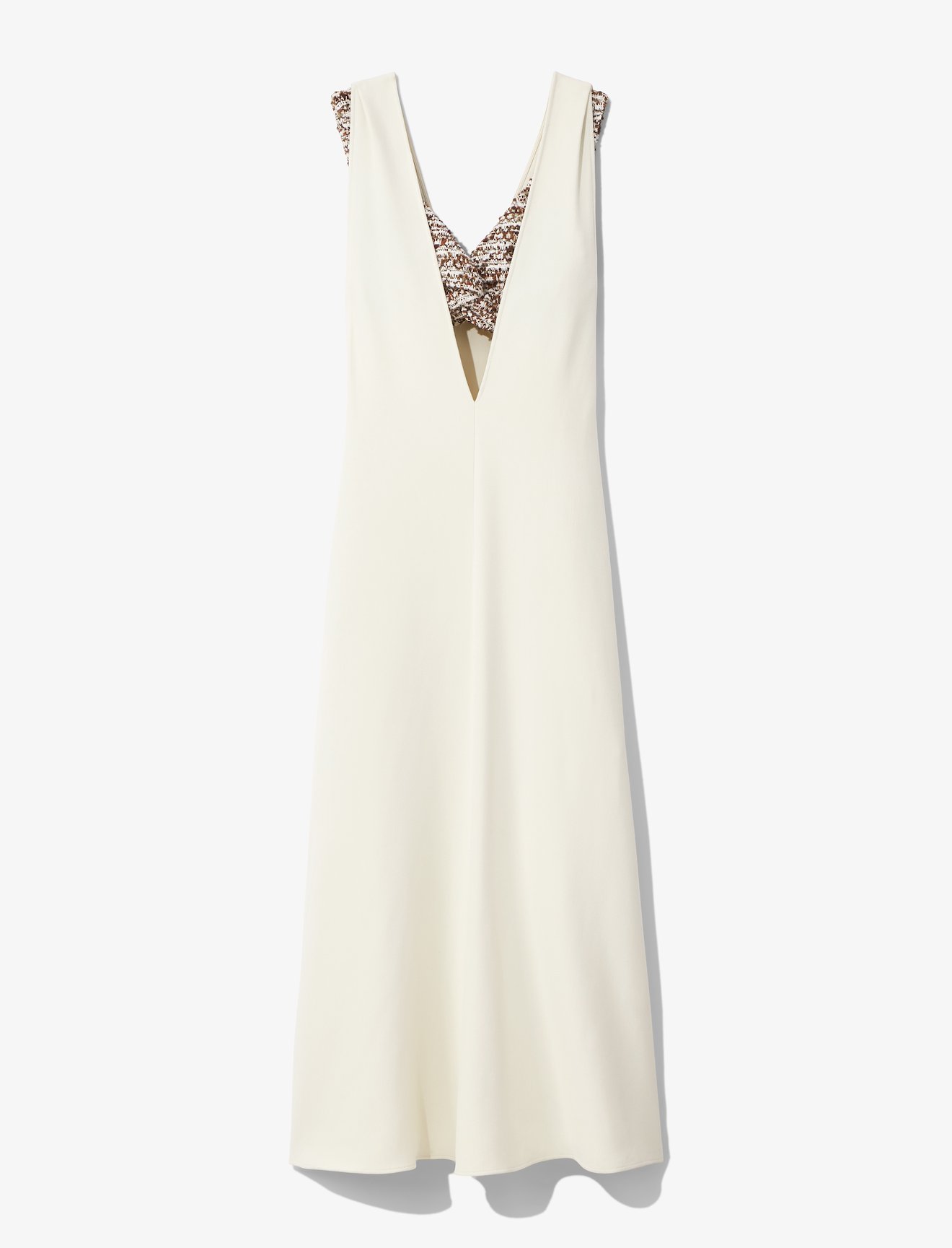Layered V-neck Dress #4
