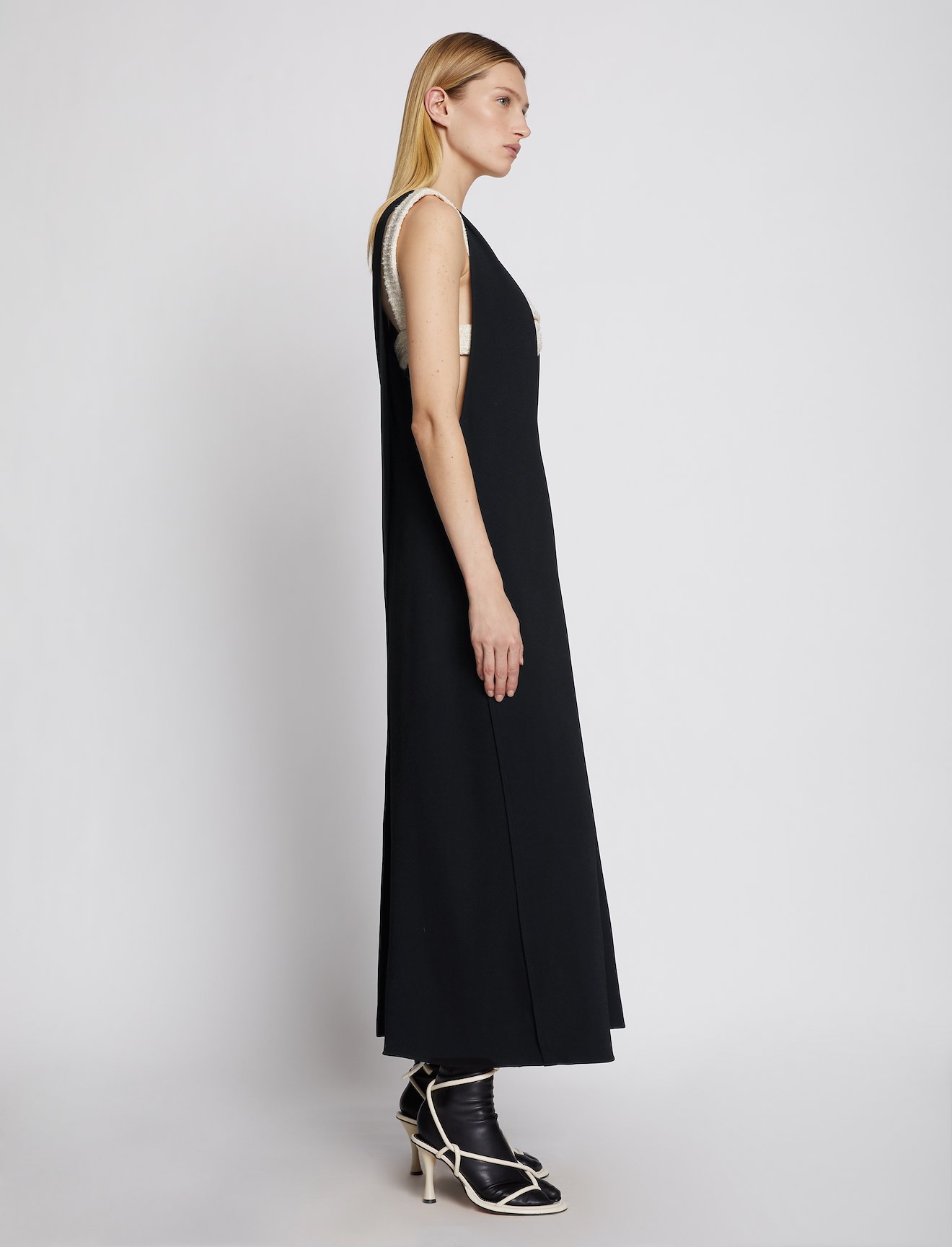 Layered V-neck Dress #1