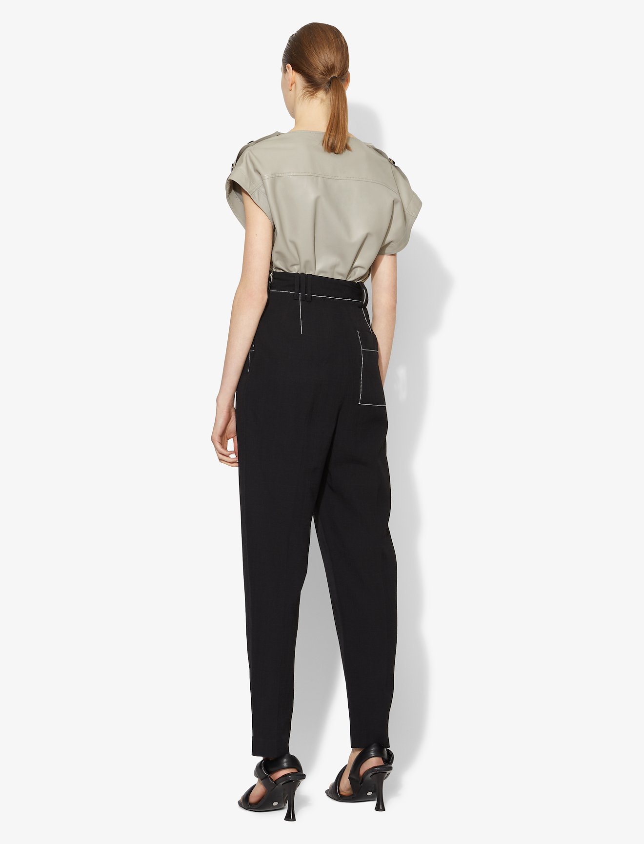 Leather Bandana Neck Top #3