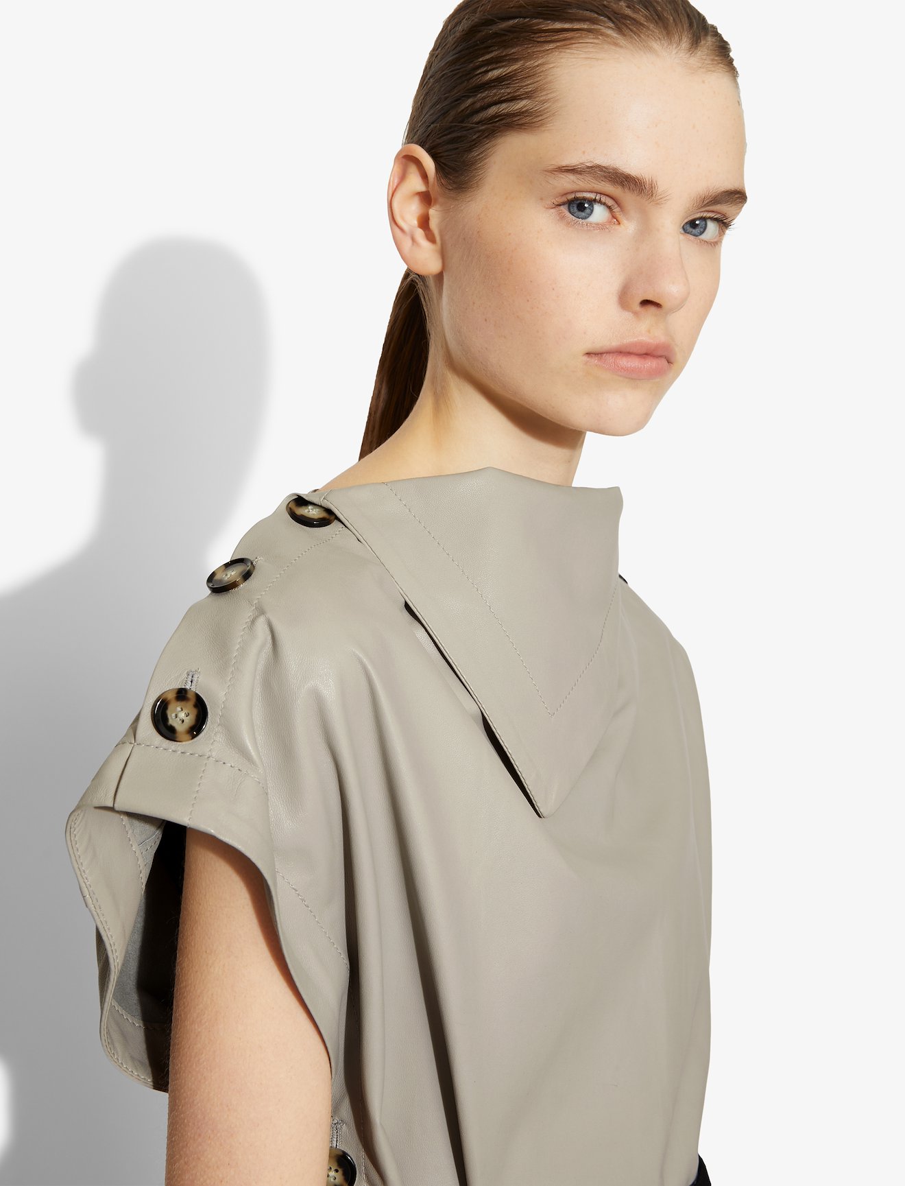 Leather Bandana Neck Top #4