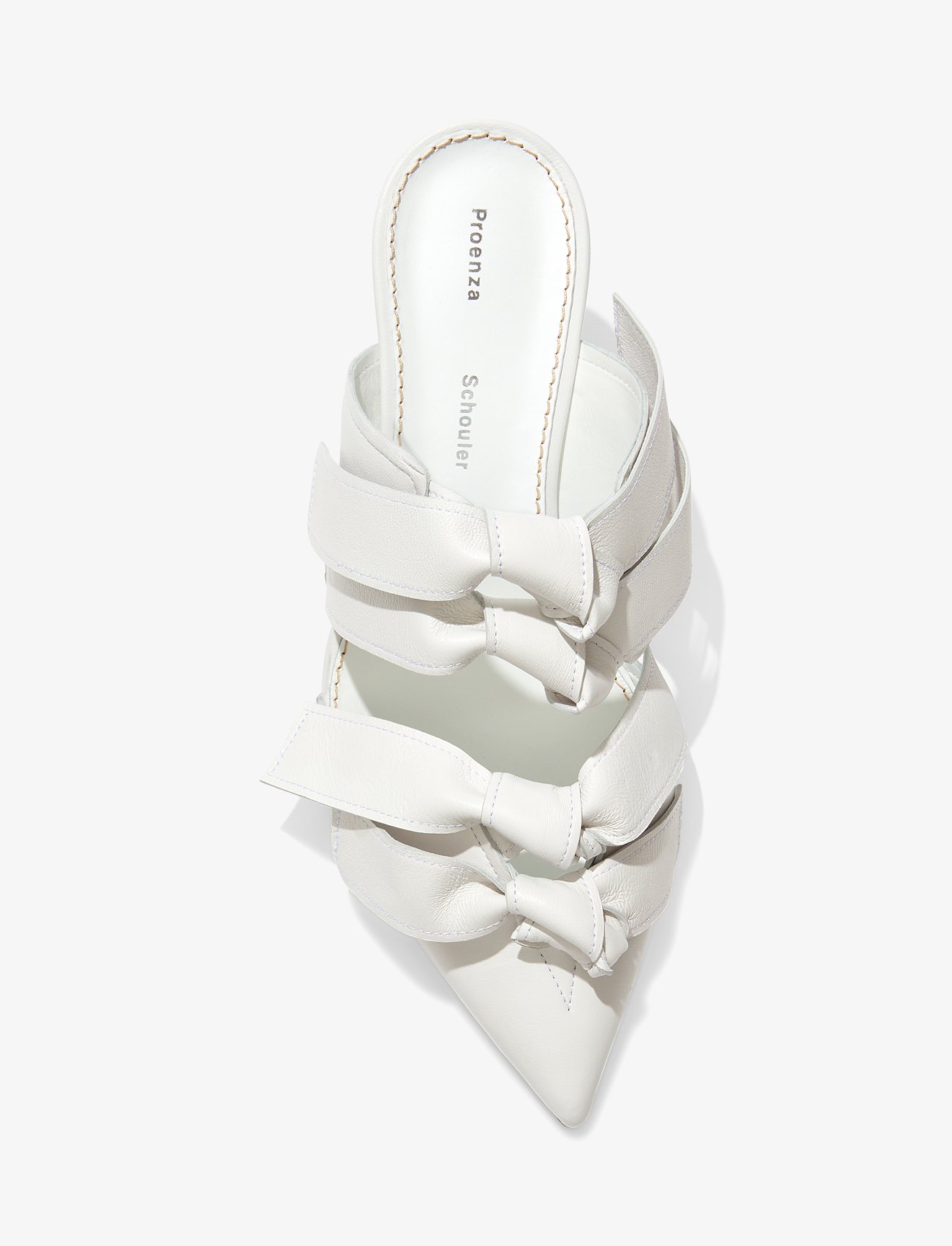 Leather High Mule with Ties #3