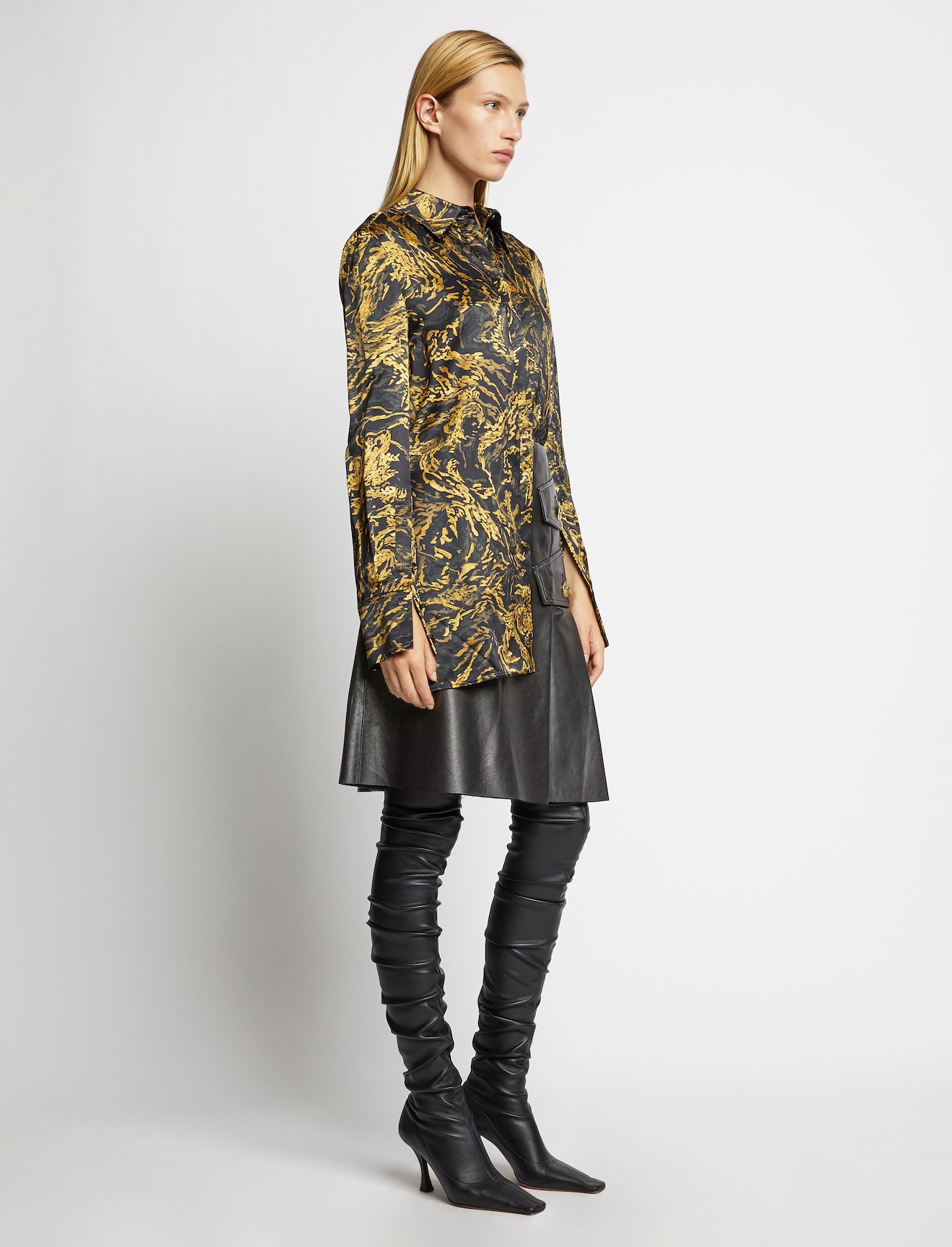 Leather Pleated Skirt #1