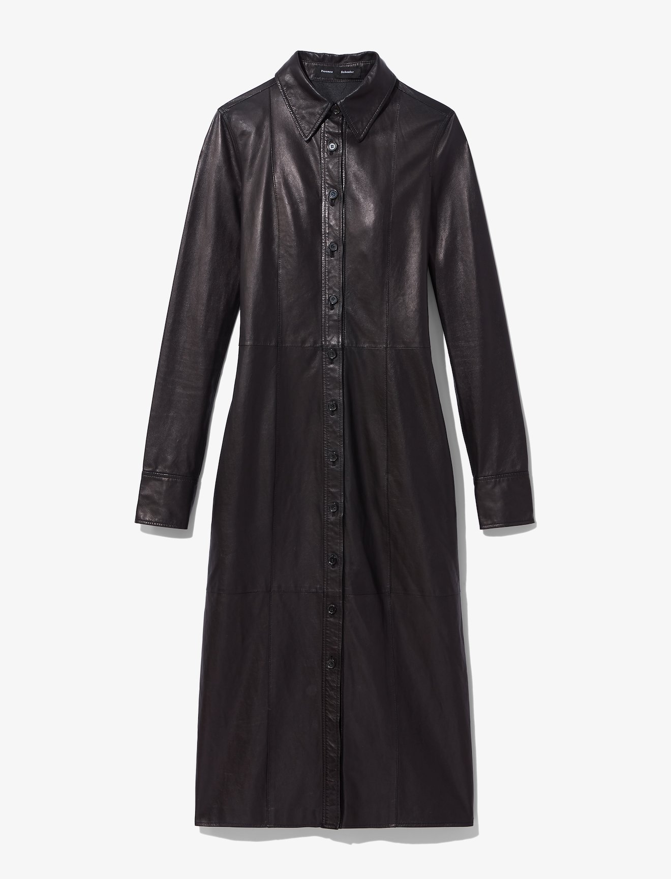 Leather Shirt Dress #4