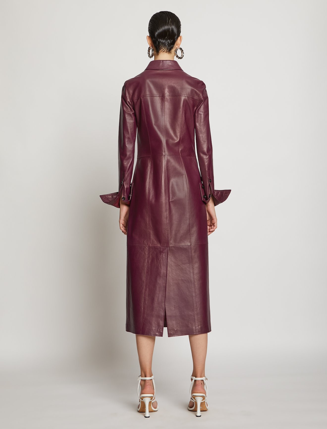 Leather Shirt Dress #2