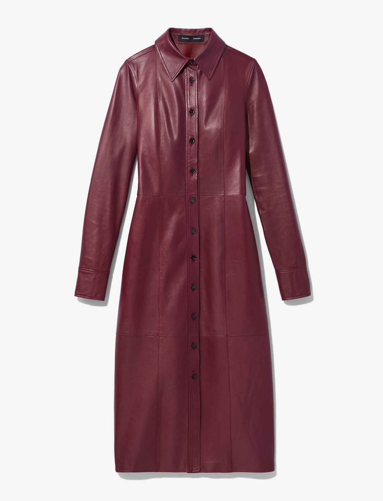 Leather Shirt Dress #4