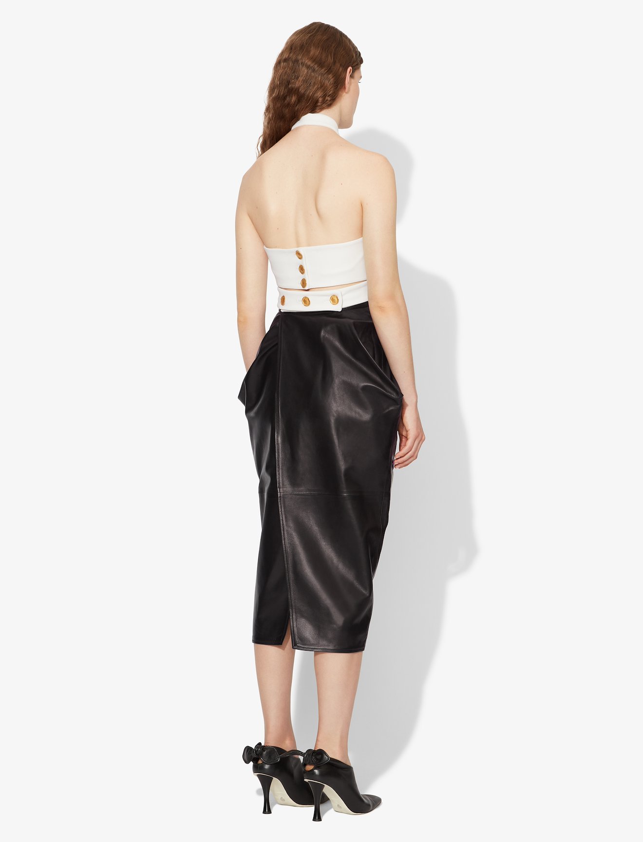 Leather Tulip Skirt #2