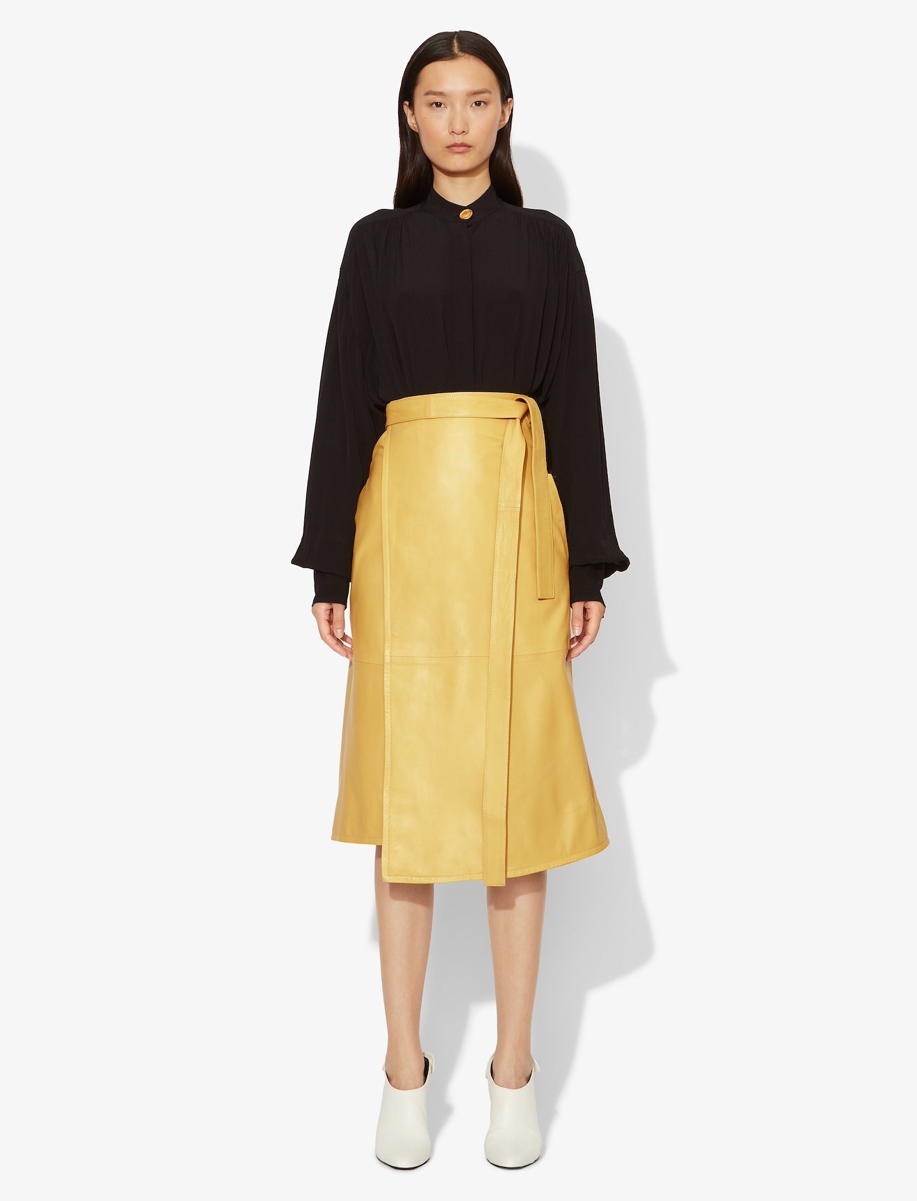 Leather Wrap Skirt #1