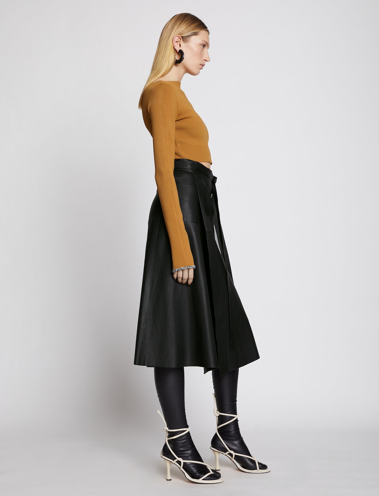 Leather Wrap Skirt #1
