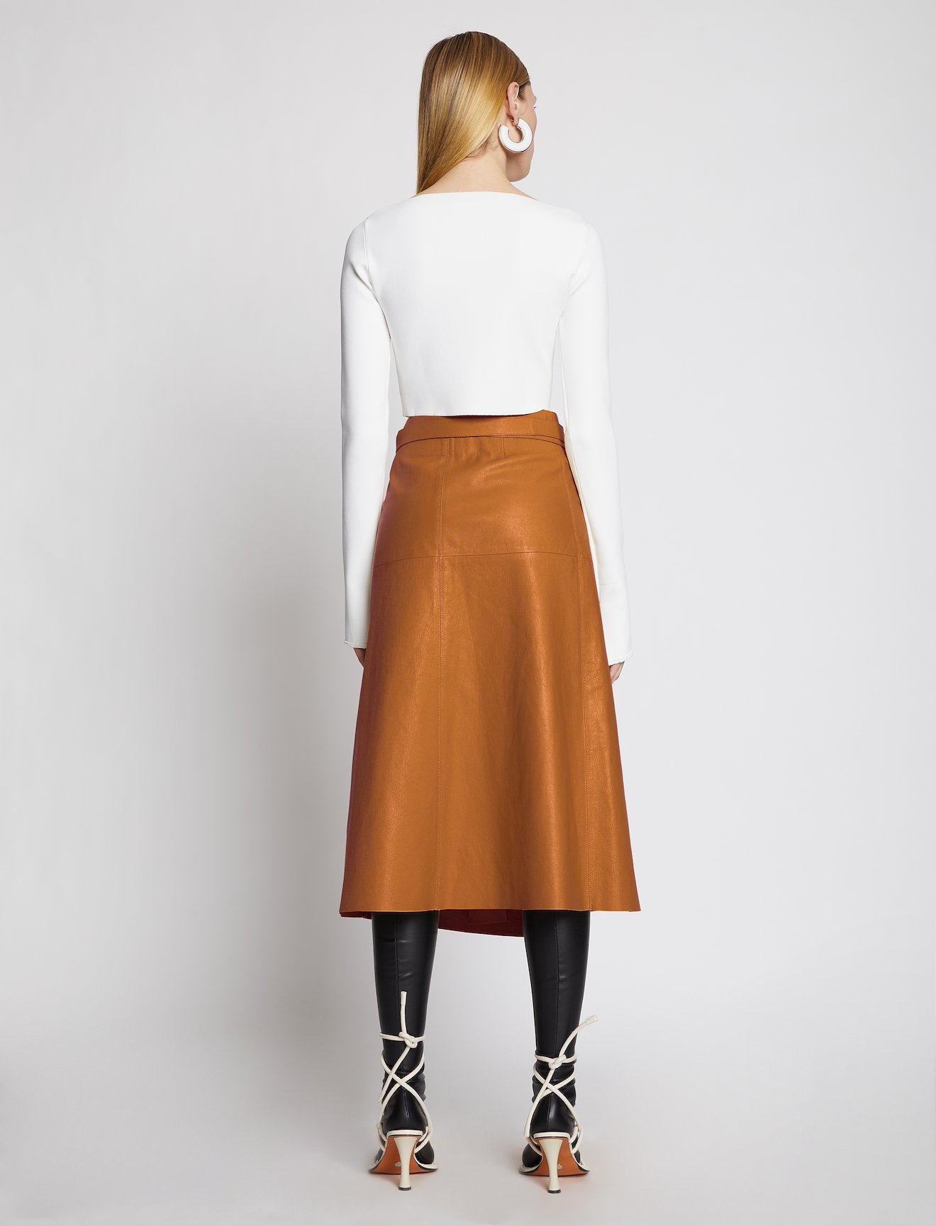 Leather Wrap Skirt #2