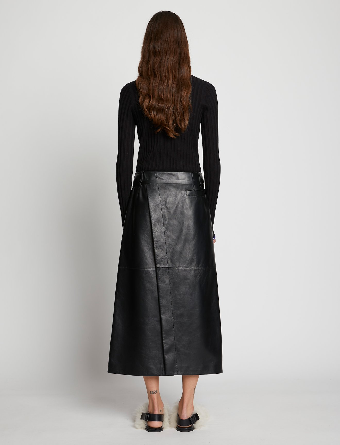 Leather Wrap Skirt #2