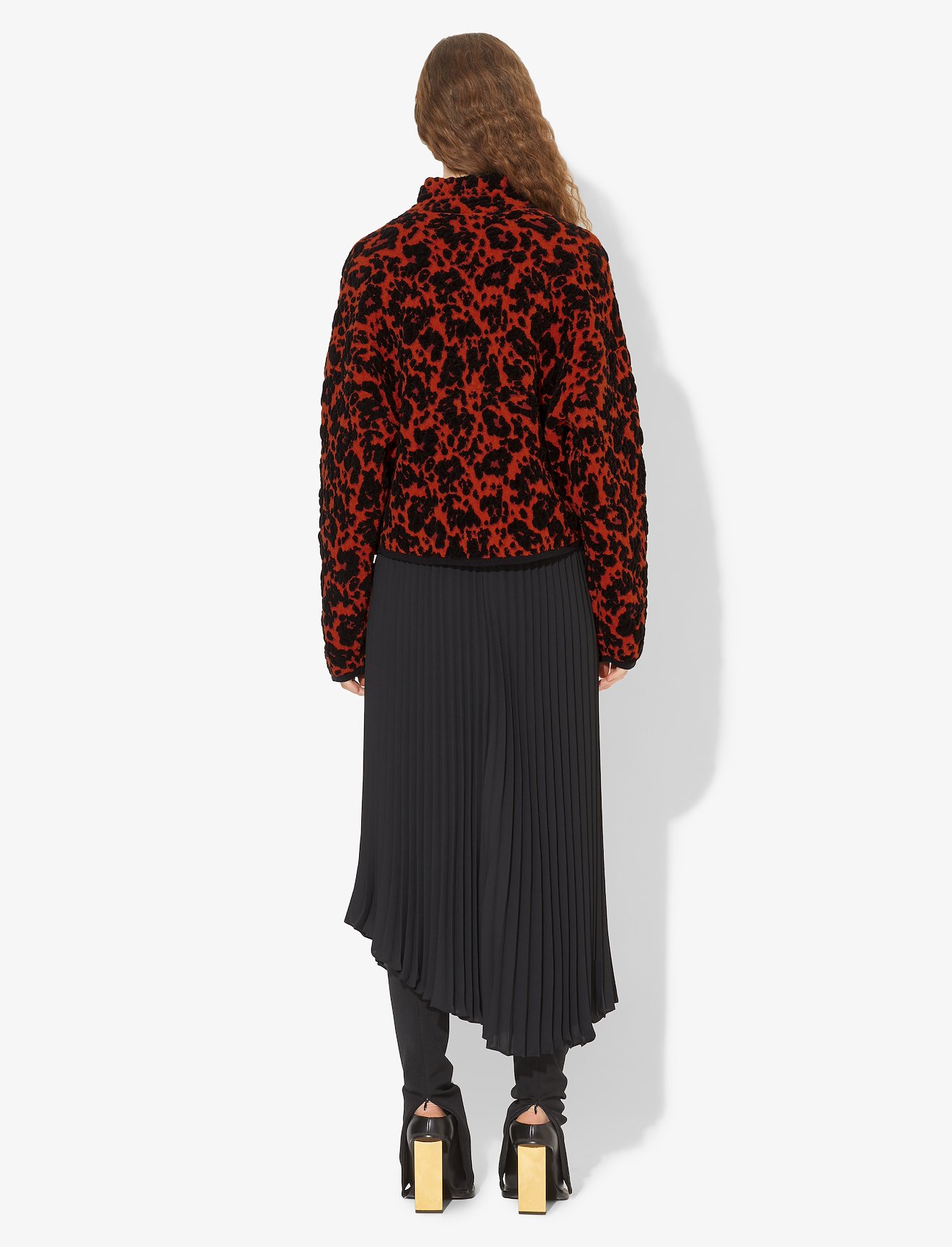 Leopard Bubble Jacquard Jacket #2