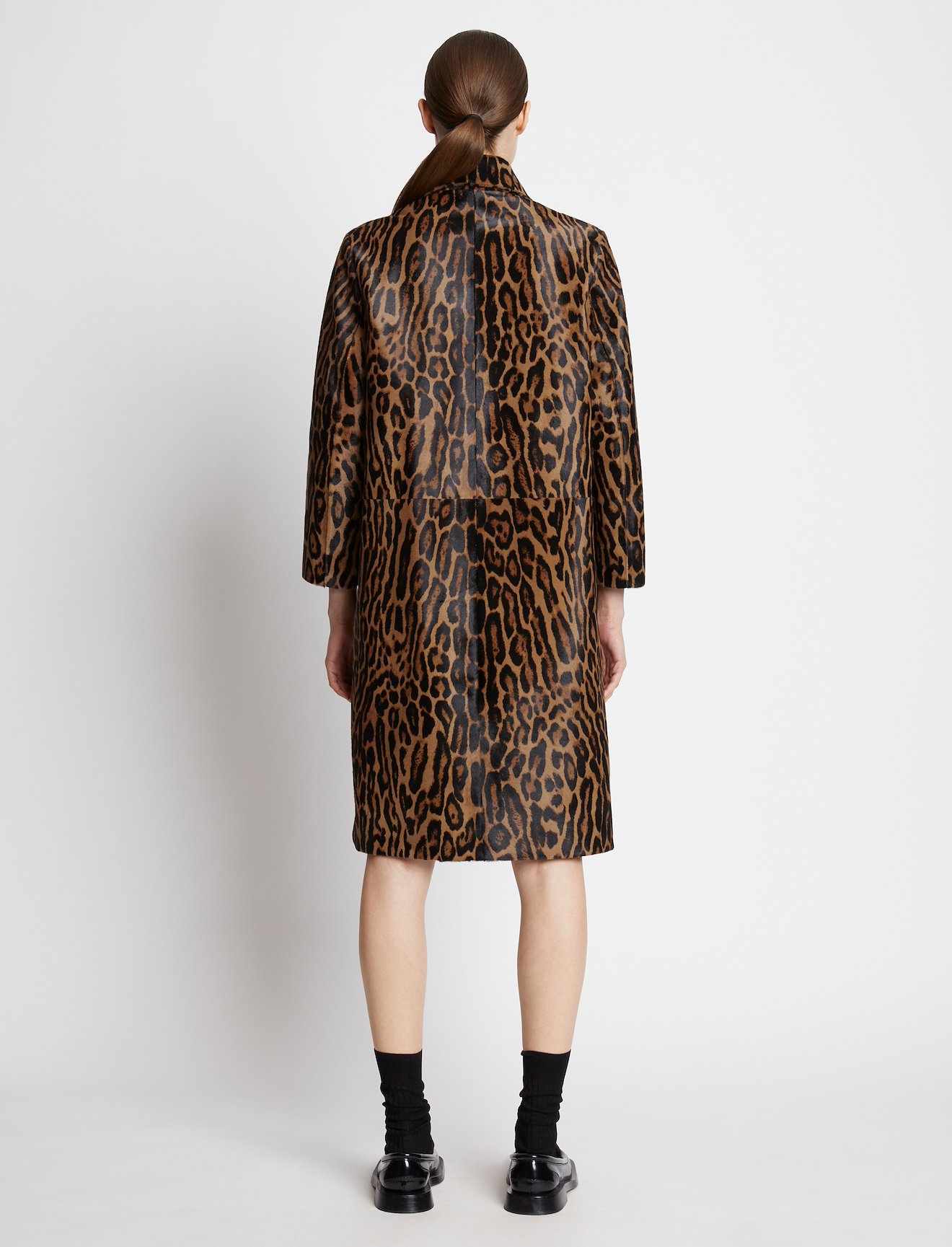 Leopard Printed Haircalf Coat #2