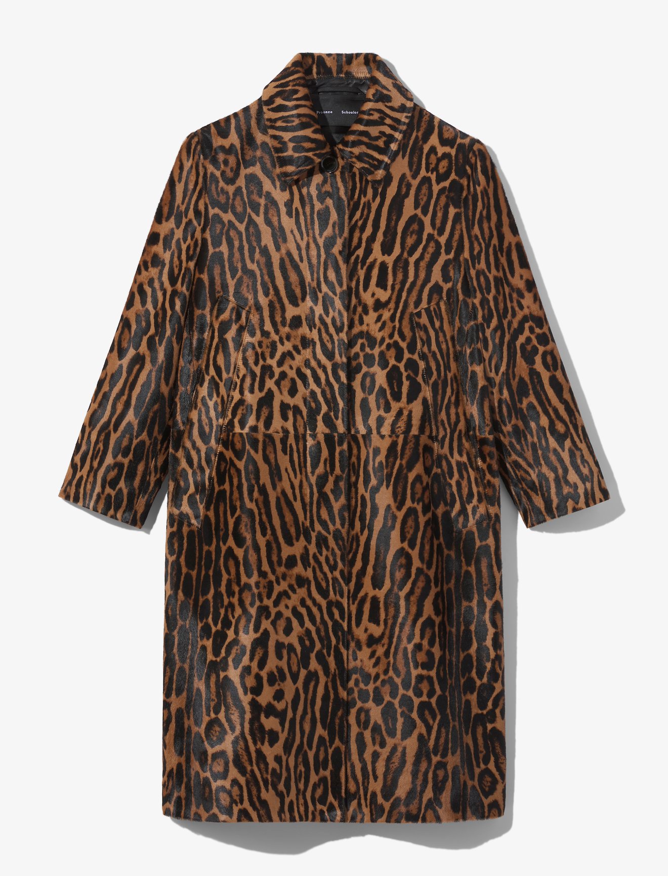 Leopard Printed Haircalf Coat #4