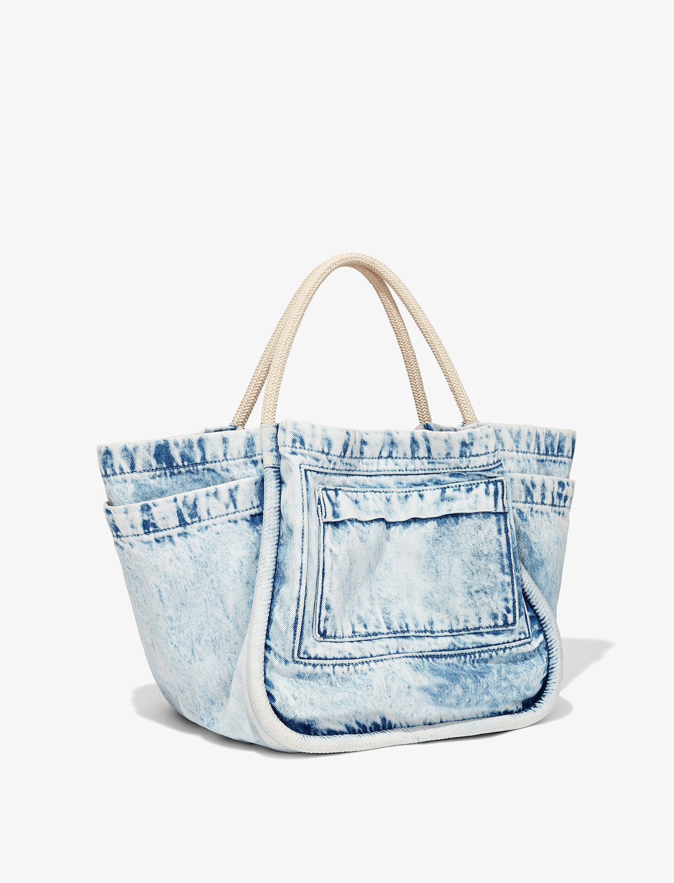Light Acid Denim L Tote #1
