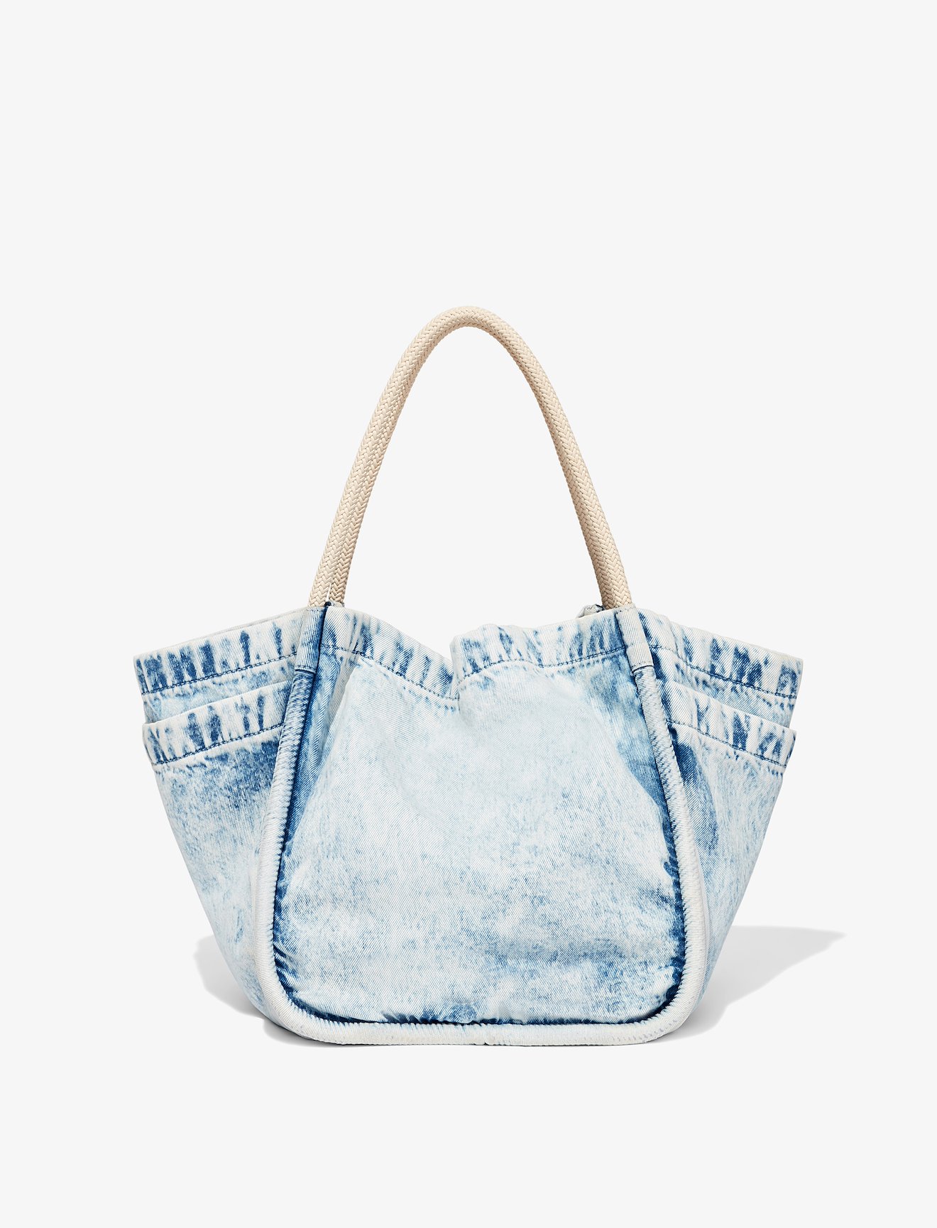 Light Acid Denim L Tote #3