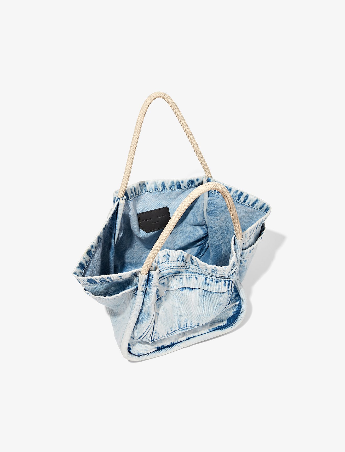 Light Acid Denim L Tote #4